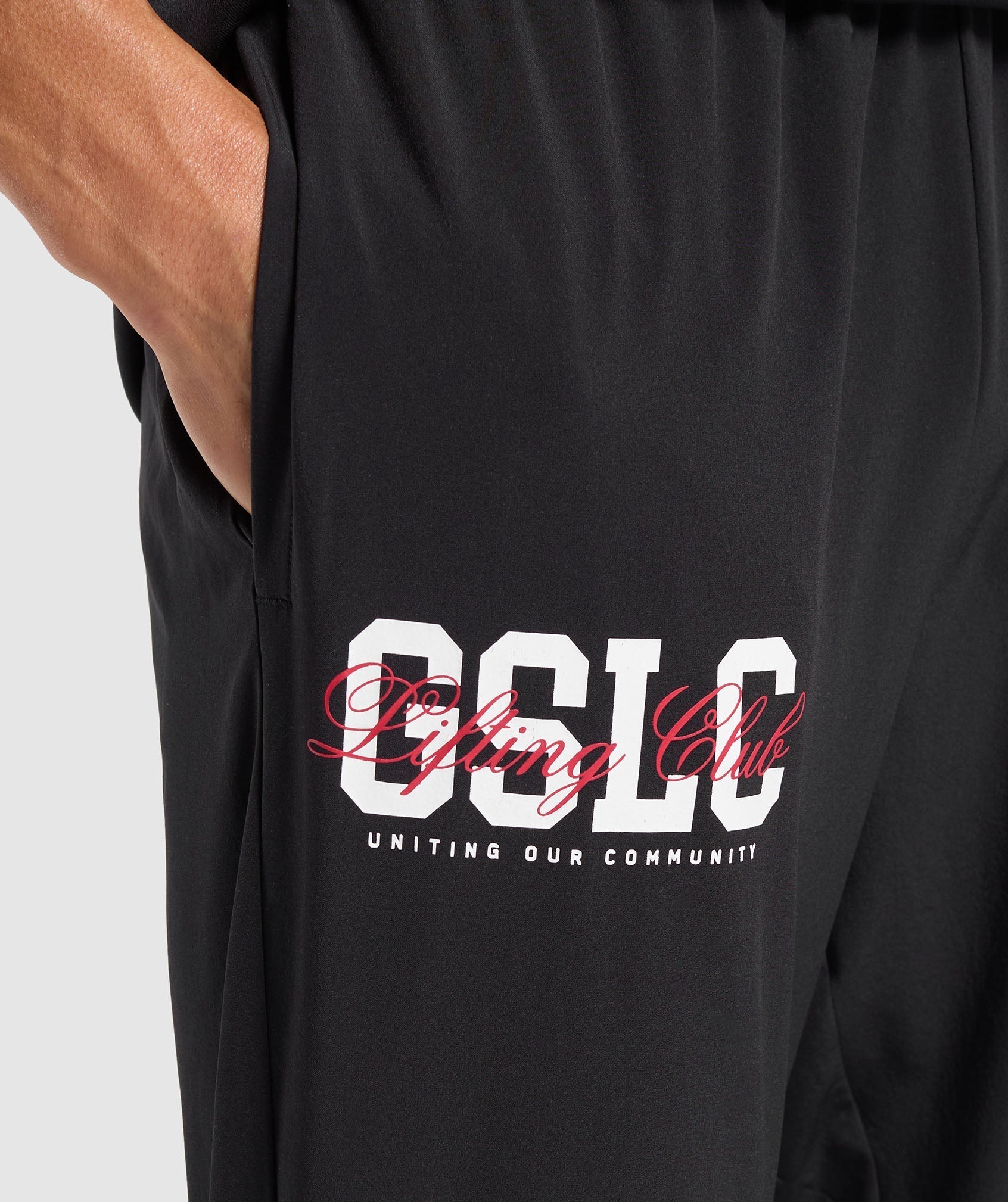 Script Woven Joggers - Black