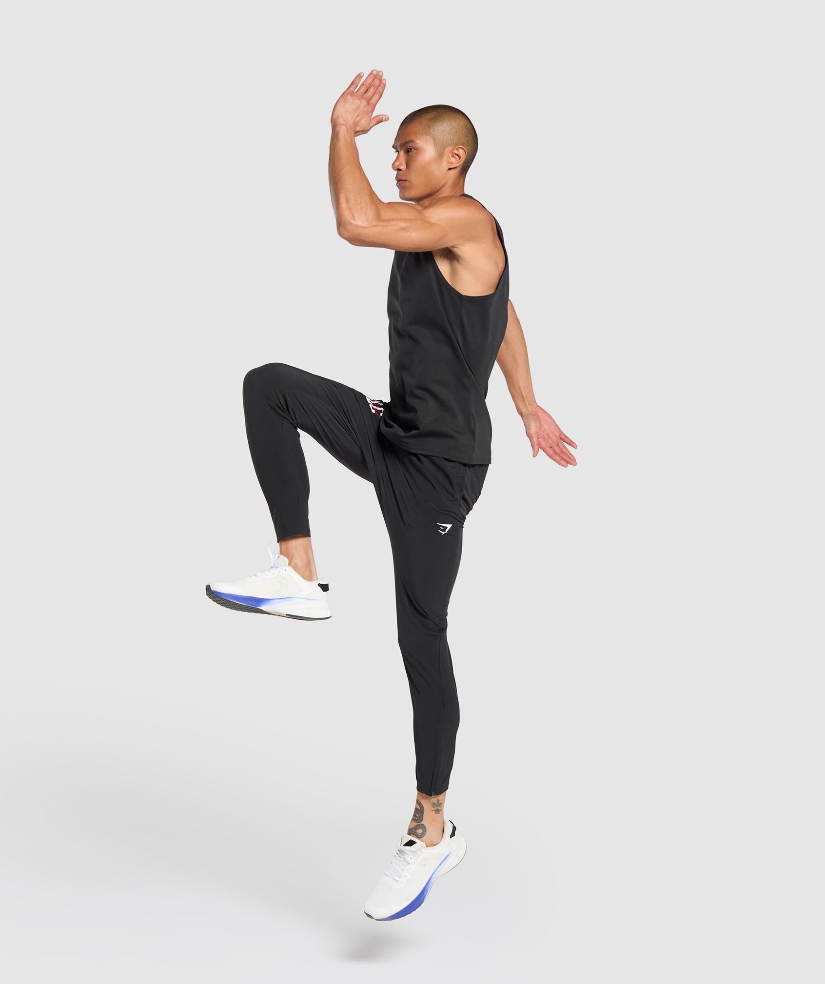 Script Woven Joggers - Black