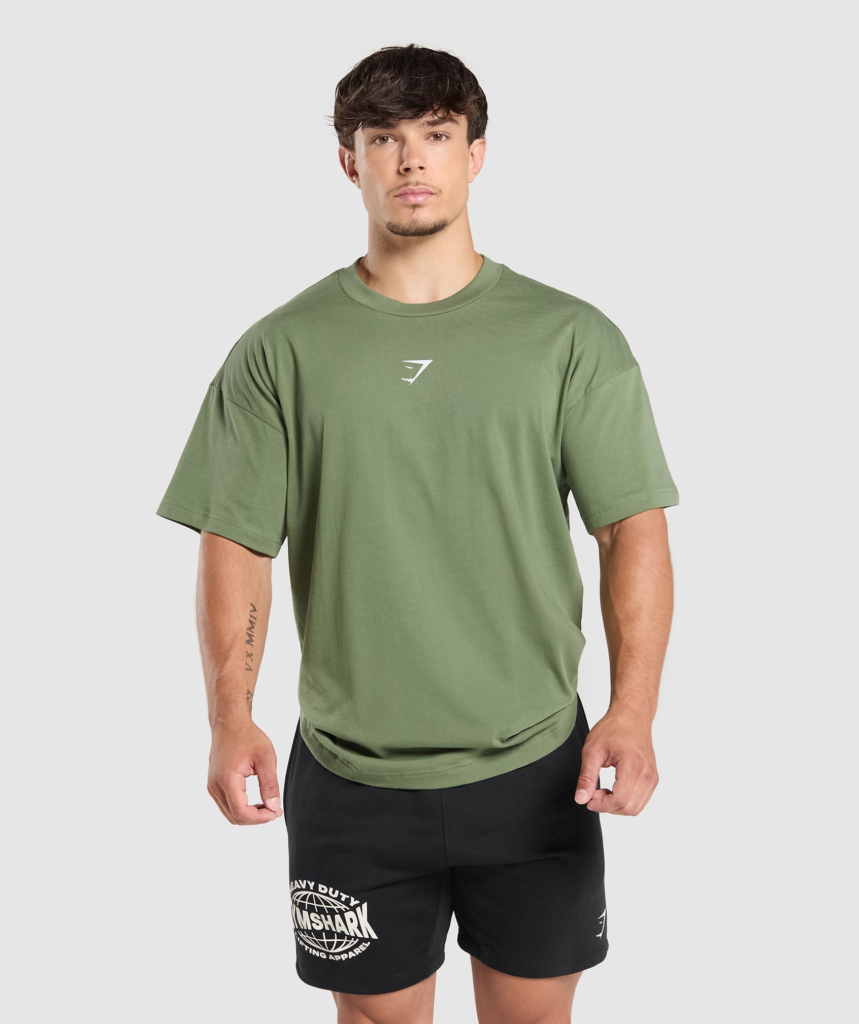 Gymshark Heavy Duty Lifter T-Shirt - Force Green