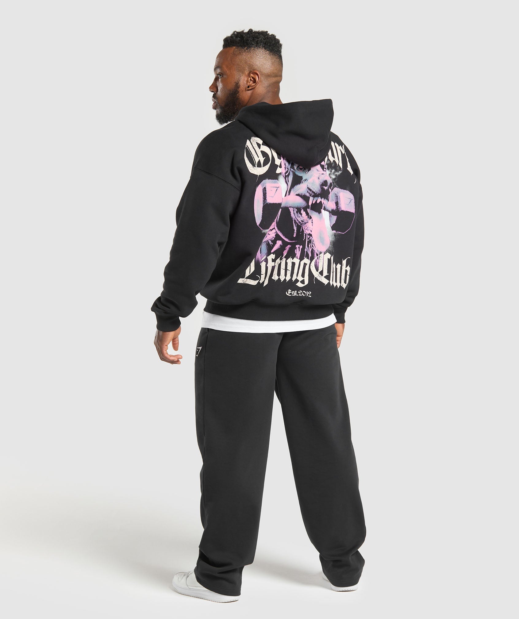 Gymshark Doberman Graphic Hoodie - Black