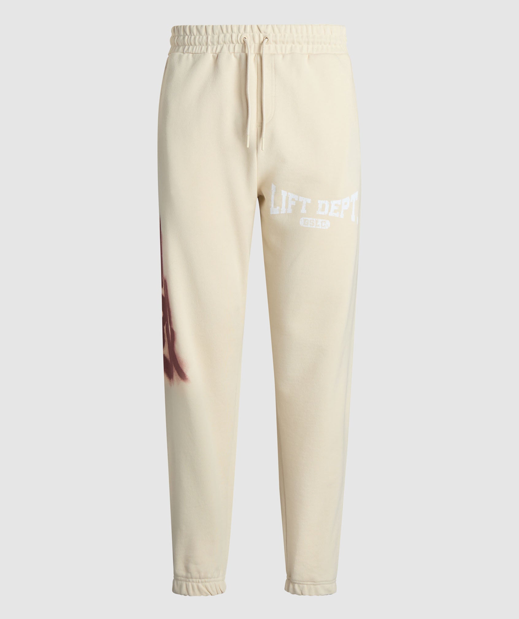 Gymshark Lifting Department Graffiti Joggers - Ecru White