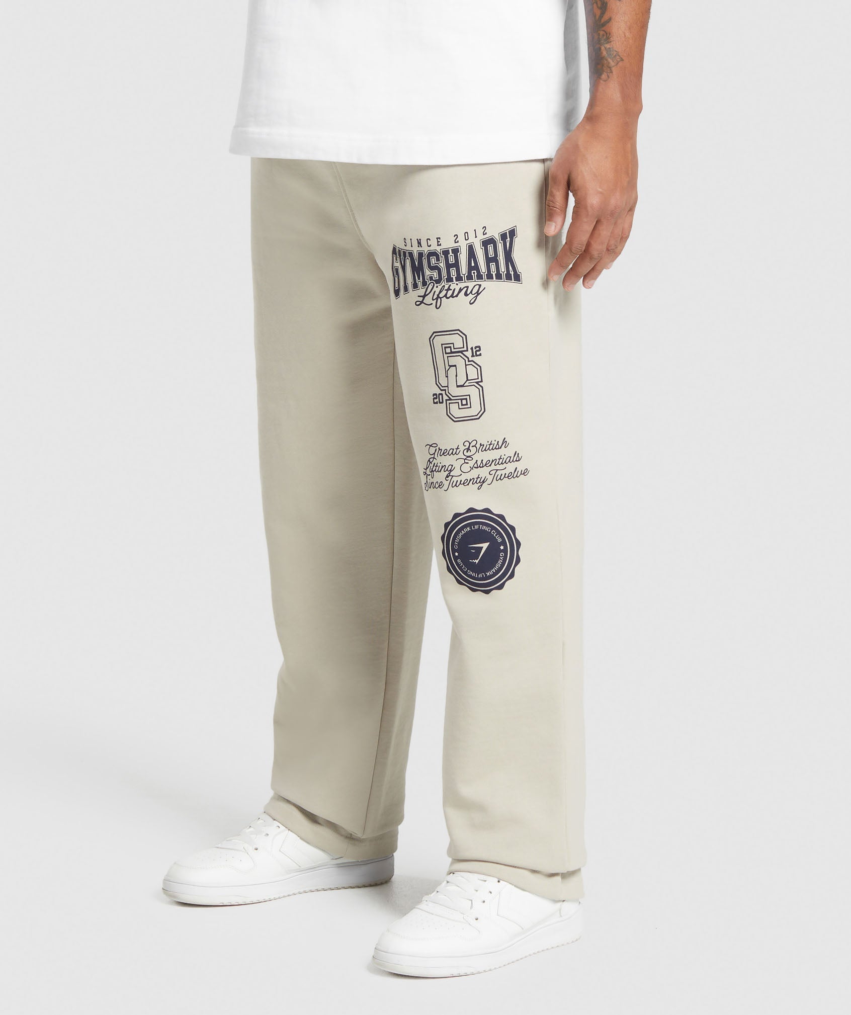 Gymshark Lifting Essentials Straight Leg Pant - Pebble Grey