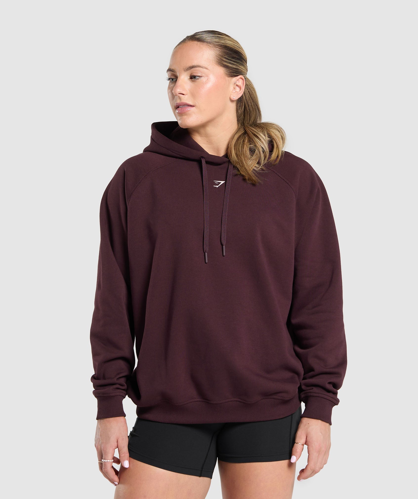 Gymshark Lifting Club Graphic Brushed Hoodie - Depth Purple