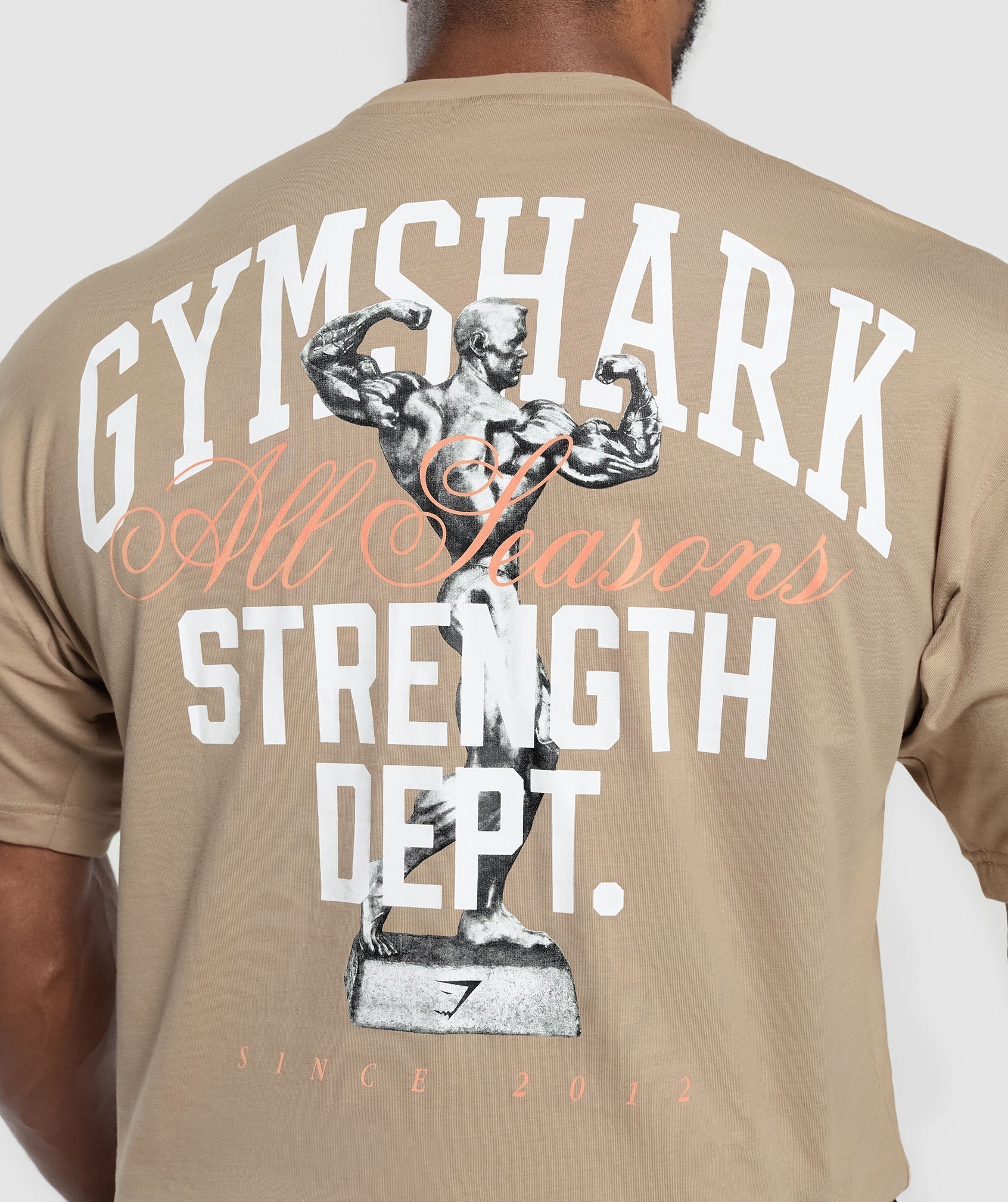 Gymshark Trophy Graphic T-Shirt - Cement Brown