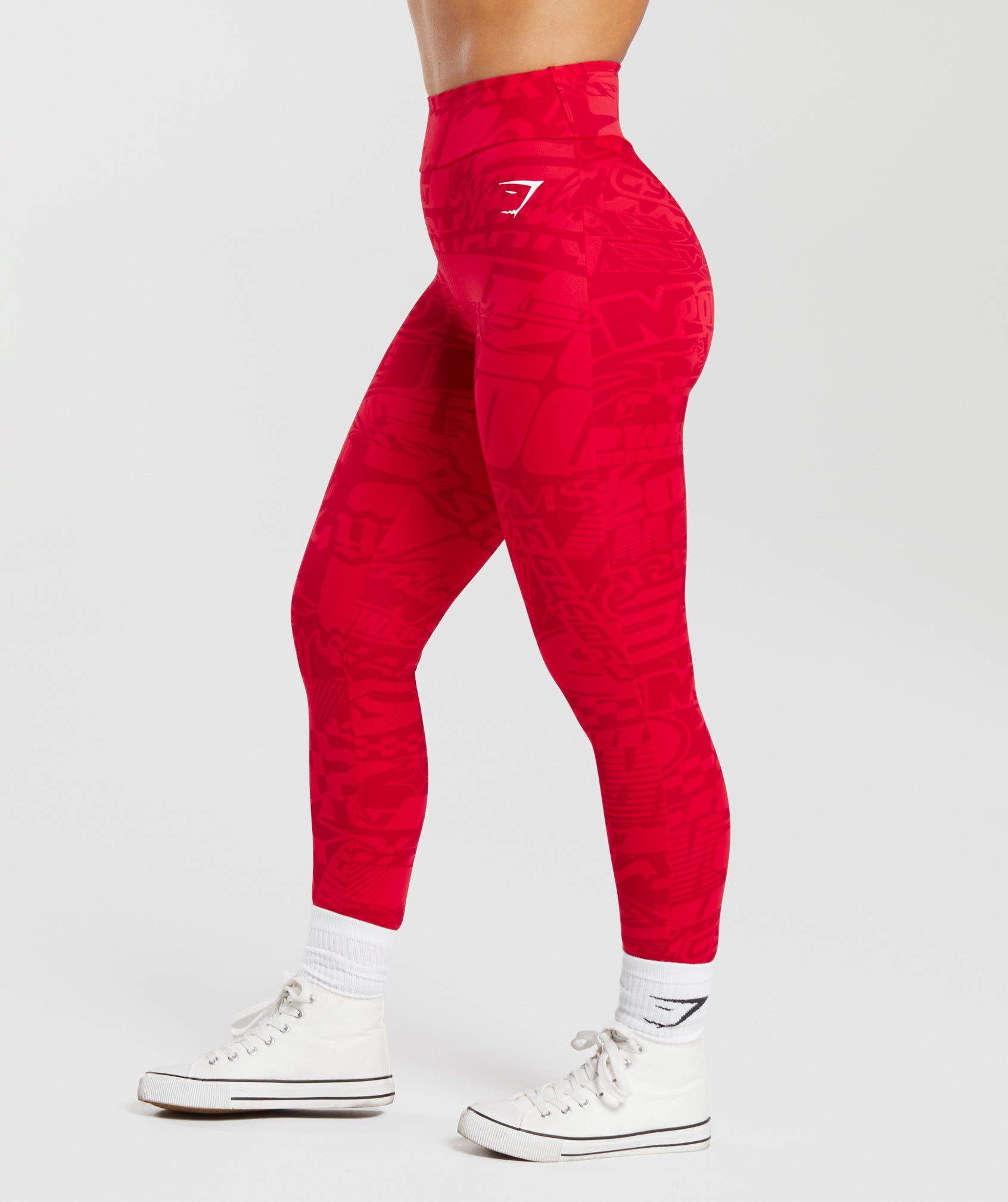 Power Regular Leggings - Zesty Red