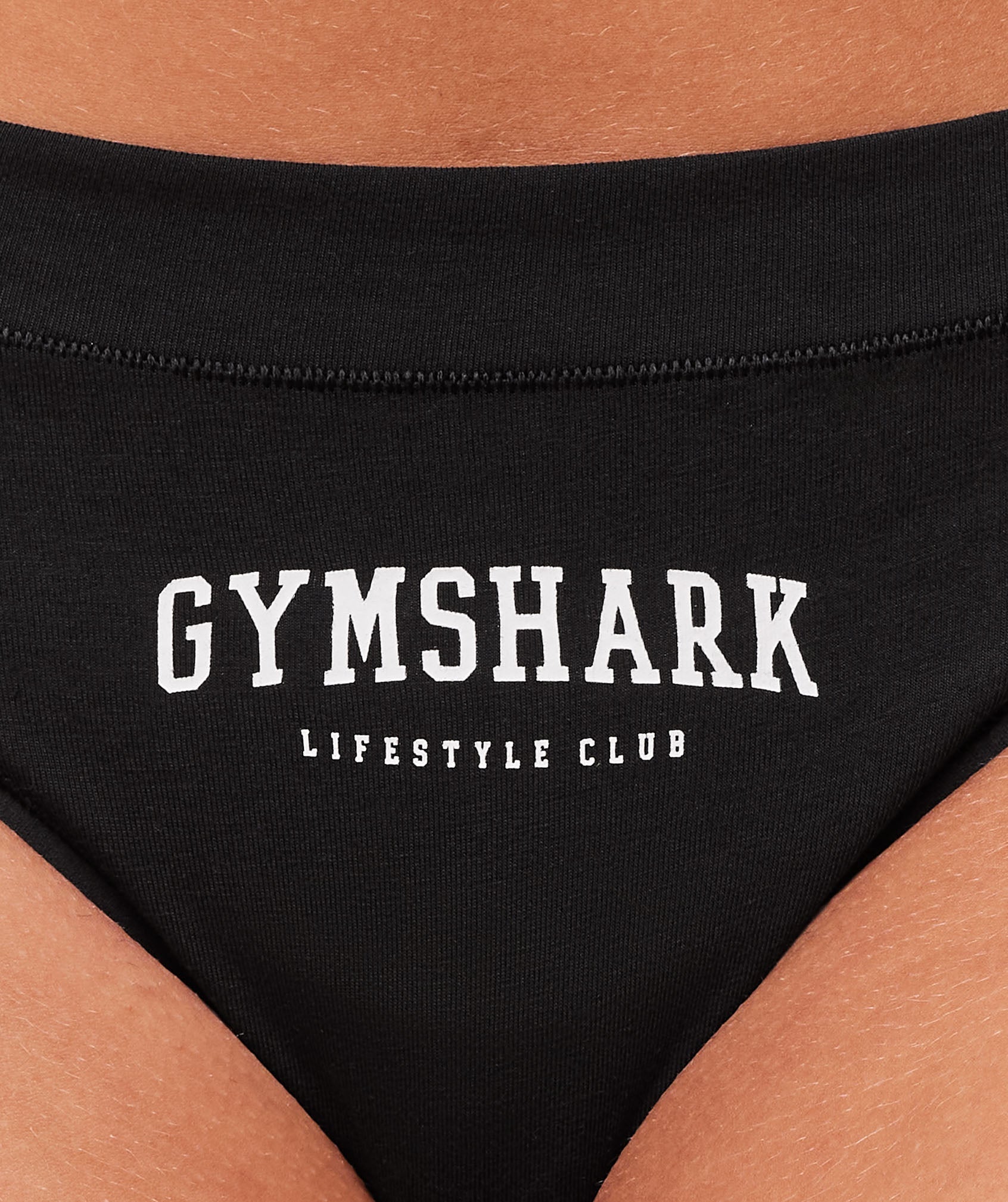 Gymshark Gymshark Lifestyle Club Cotton Thong - Black