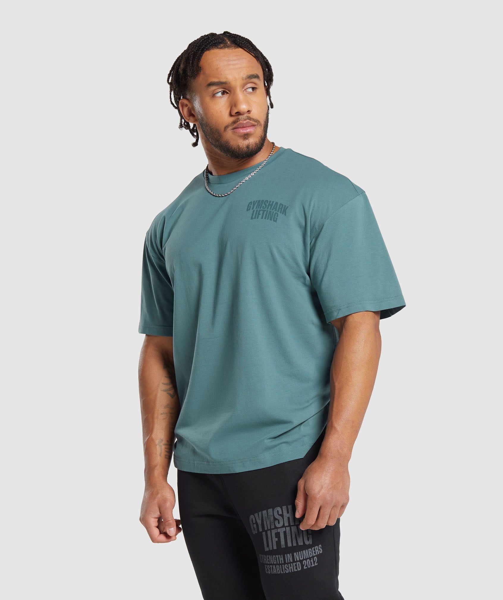 Gymshark Lifting T-Shirt - Denim Teal