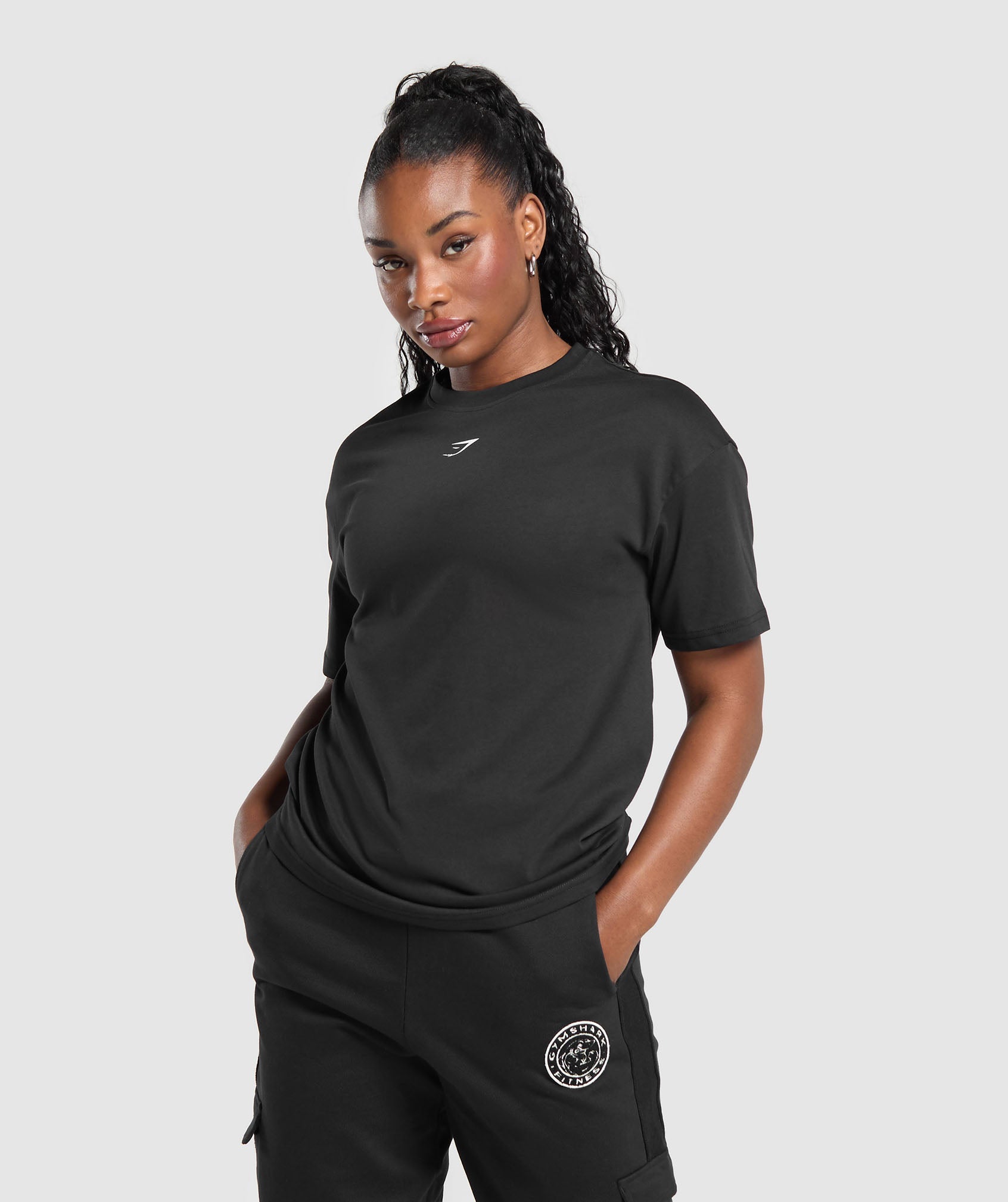 Power Oversized T-Shirt - Black