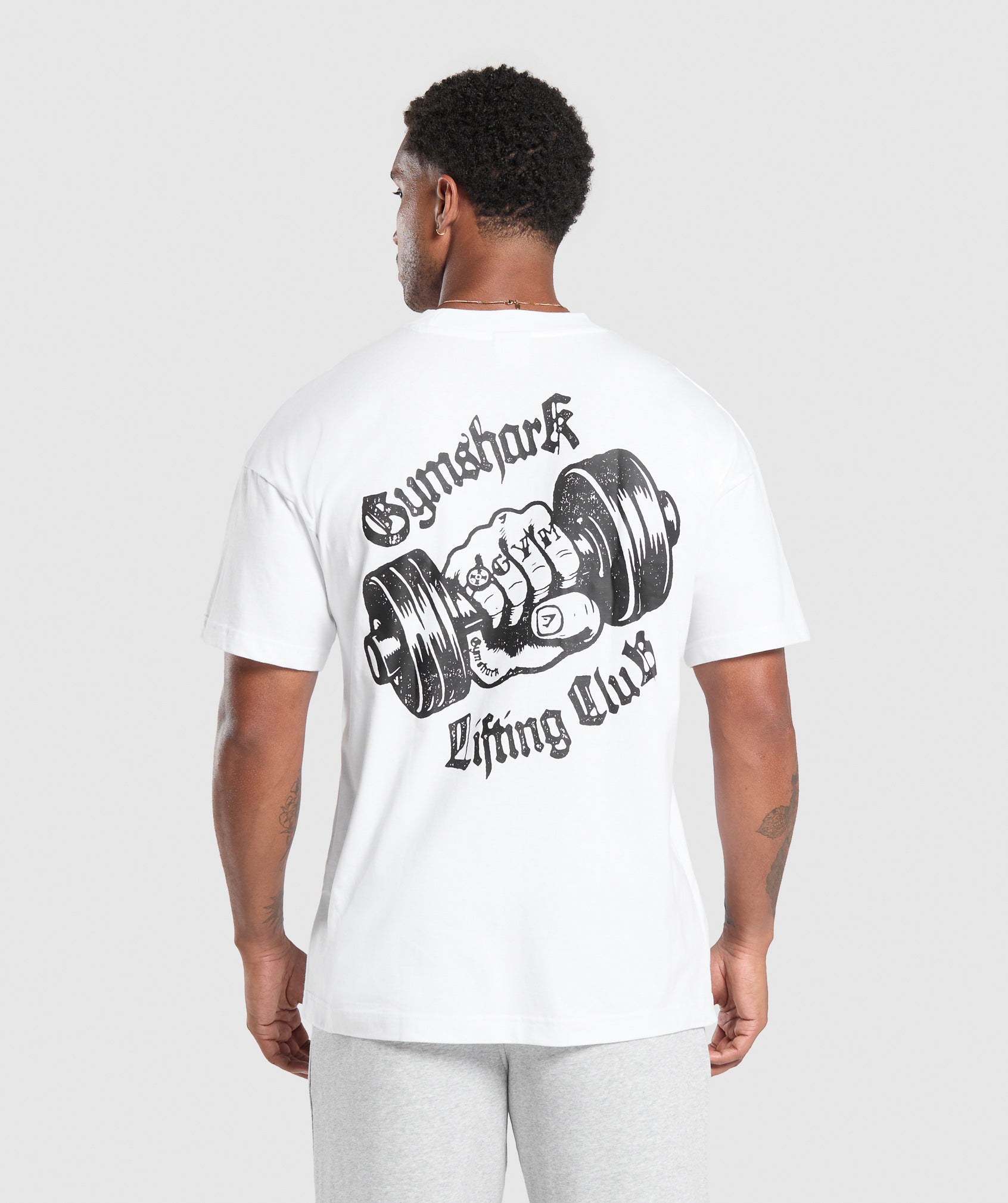 Gymshark Lifting Club Apparel Graphic T-Shirt - White