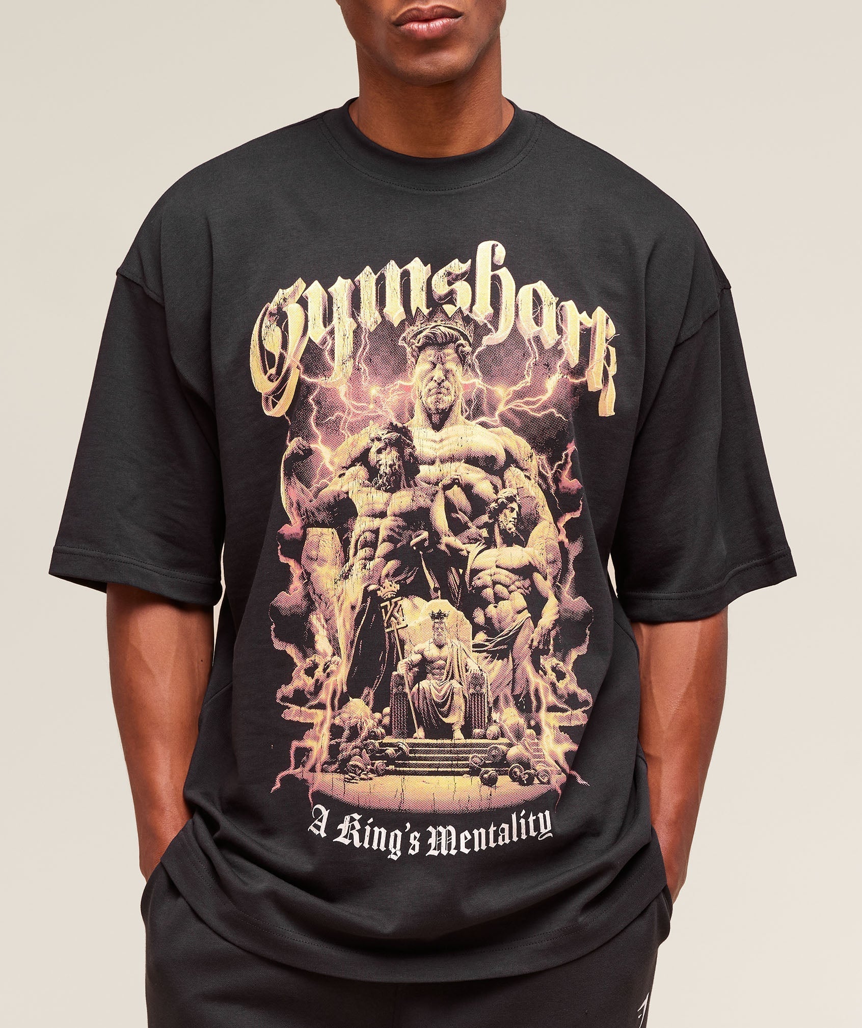 Gymshark GS x Kingsgym Graphic Tee - Black