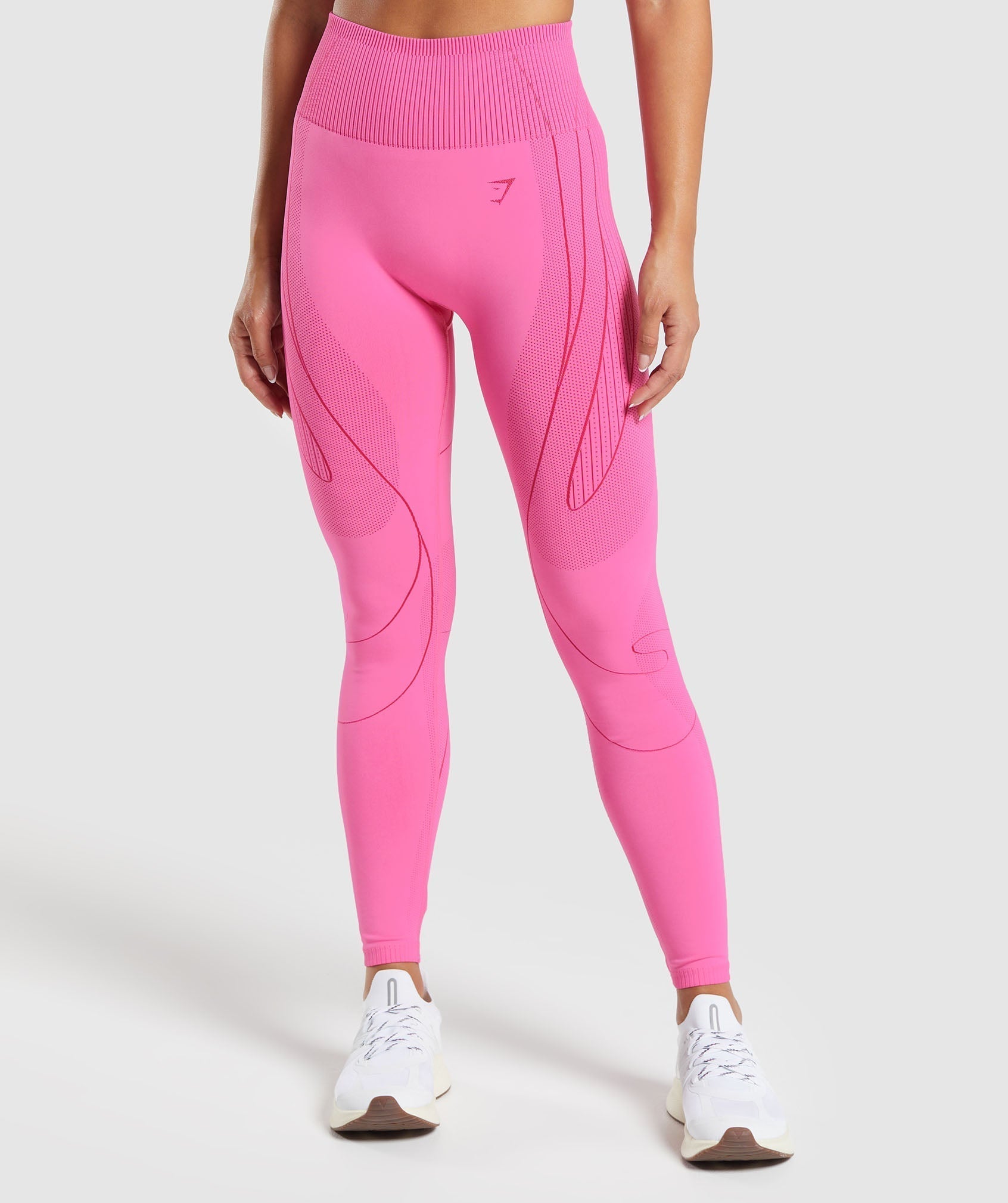 Gymshark Contour Heart Seamless Leggings - Fetch Pink/Punk Pink