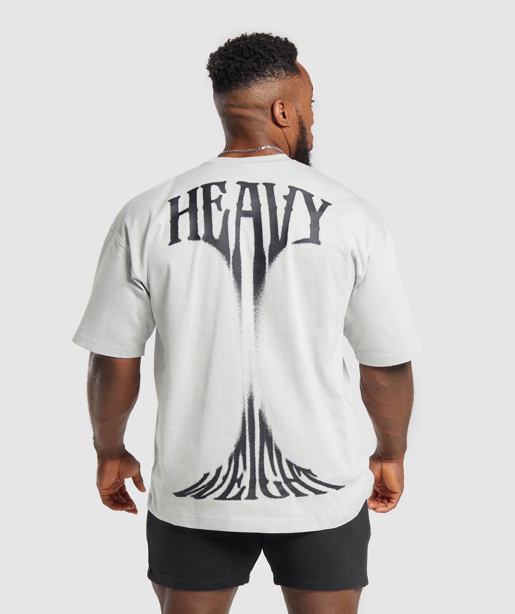Gymshark Heavy Weight Graphic T-Shirt - Metal Grey