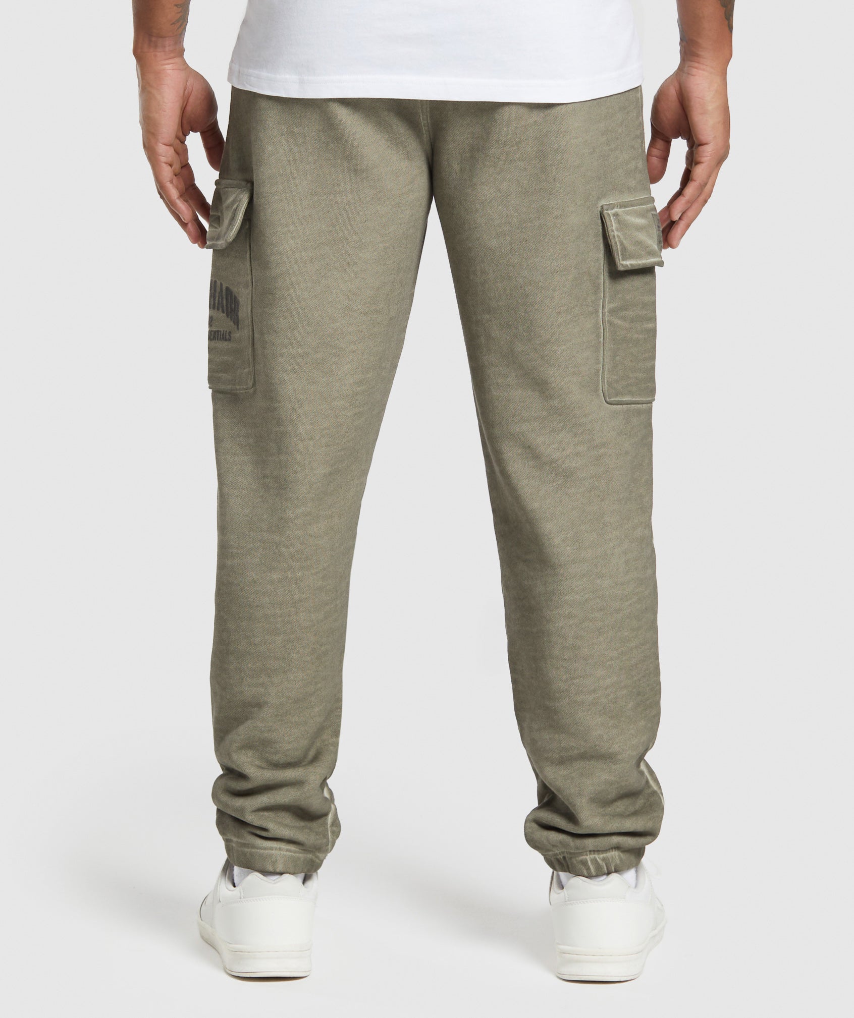 Heavyweight Washed Cargo Joggers - Utility Green