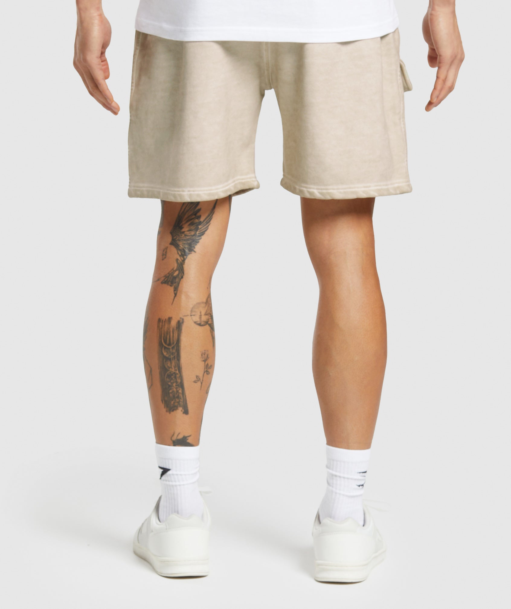 Heavyweight Washed Cargo Shorts - Pebble Grey