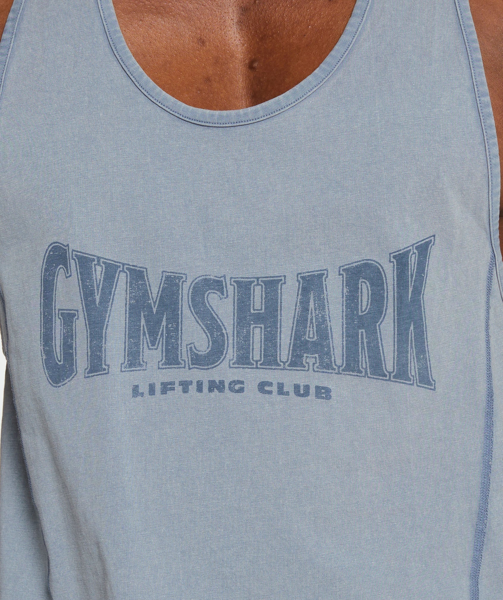 Gymshark Heritage Washed Stringer - Faded Blue