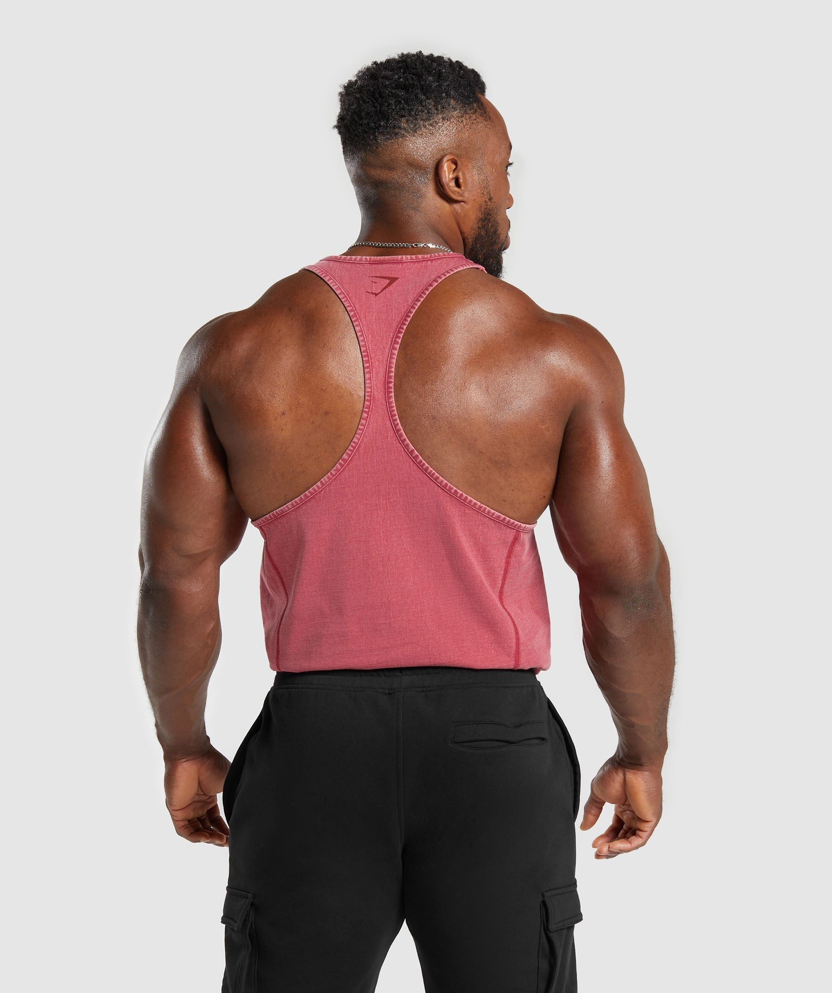 Gymshark Heritage Washed Stringer - Vintage Pink