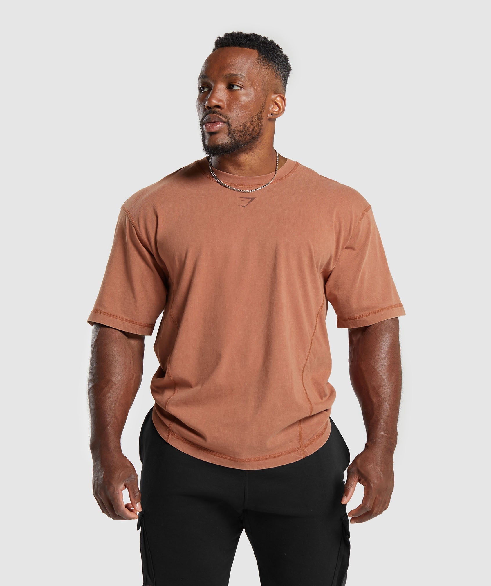 Gymshark Heritage Washed T-Shirt - Canyon Brown
