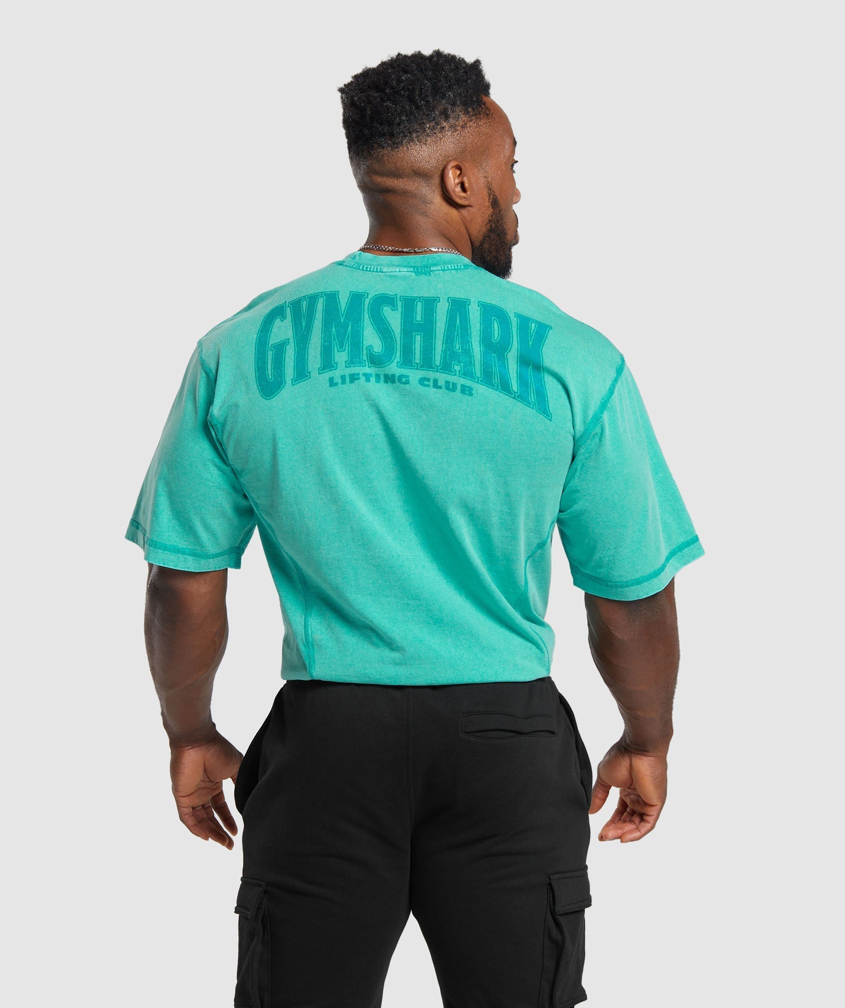 Gymshark Heritage Washed T-Shirt - Capri Blue