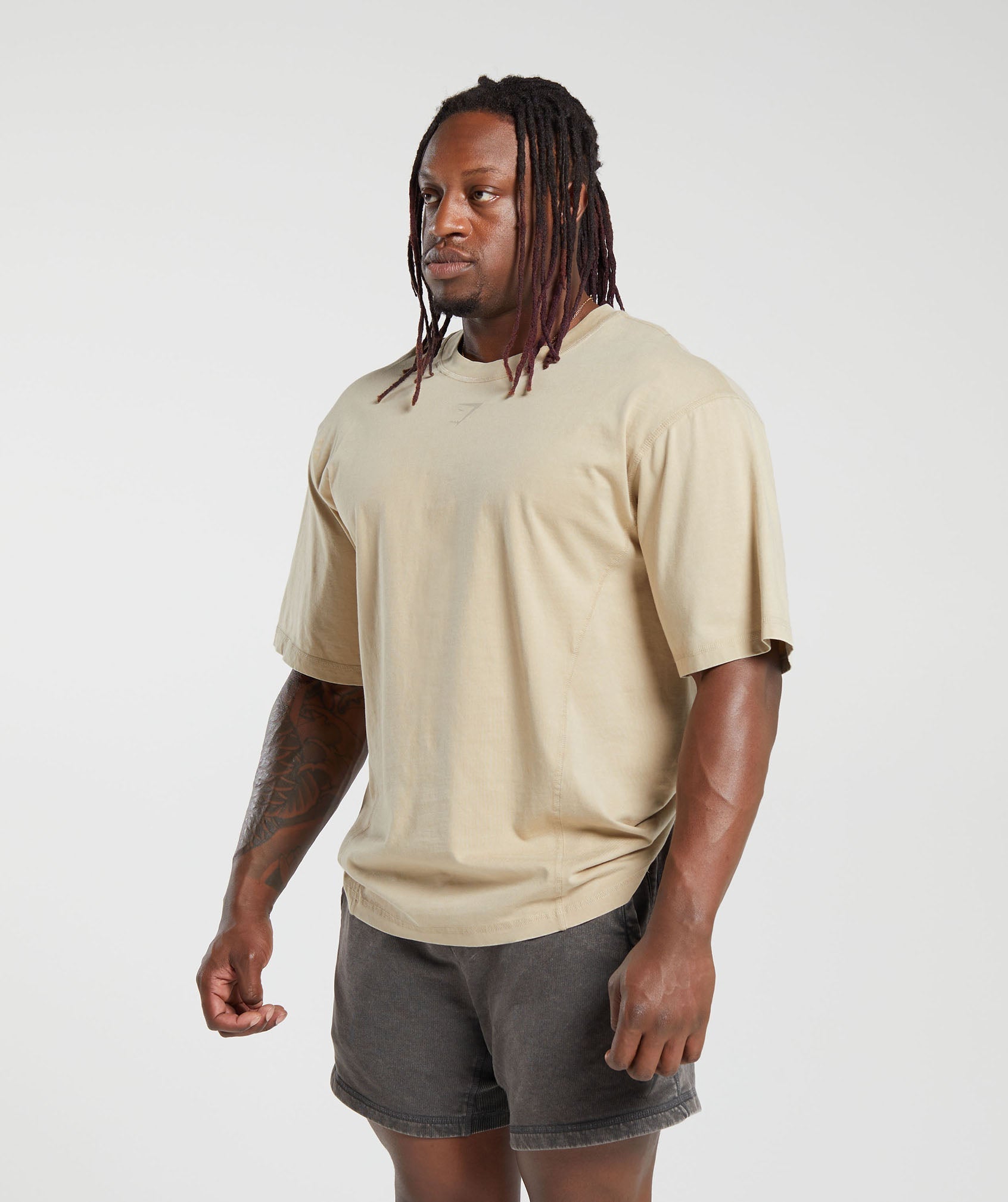 Gymshark Heritage Washed T-Shirt - Desert Beige