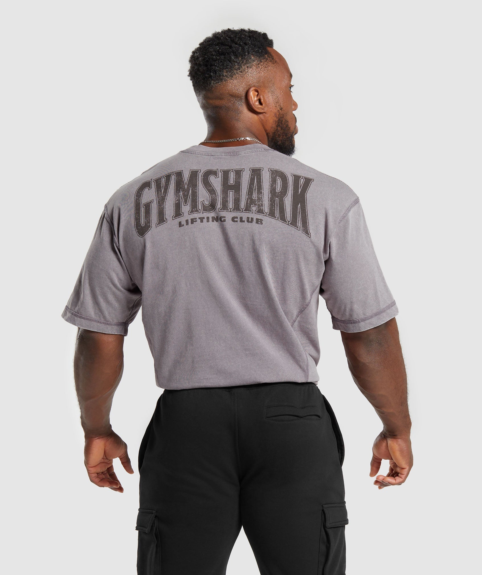 Gymshark Heritage Washed T-Shirt - Fog Purple