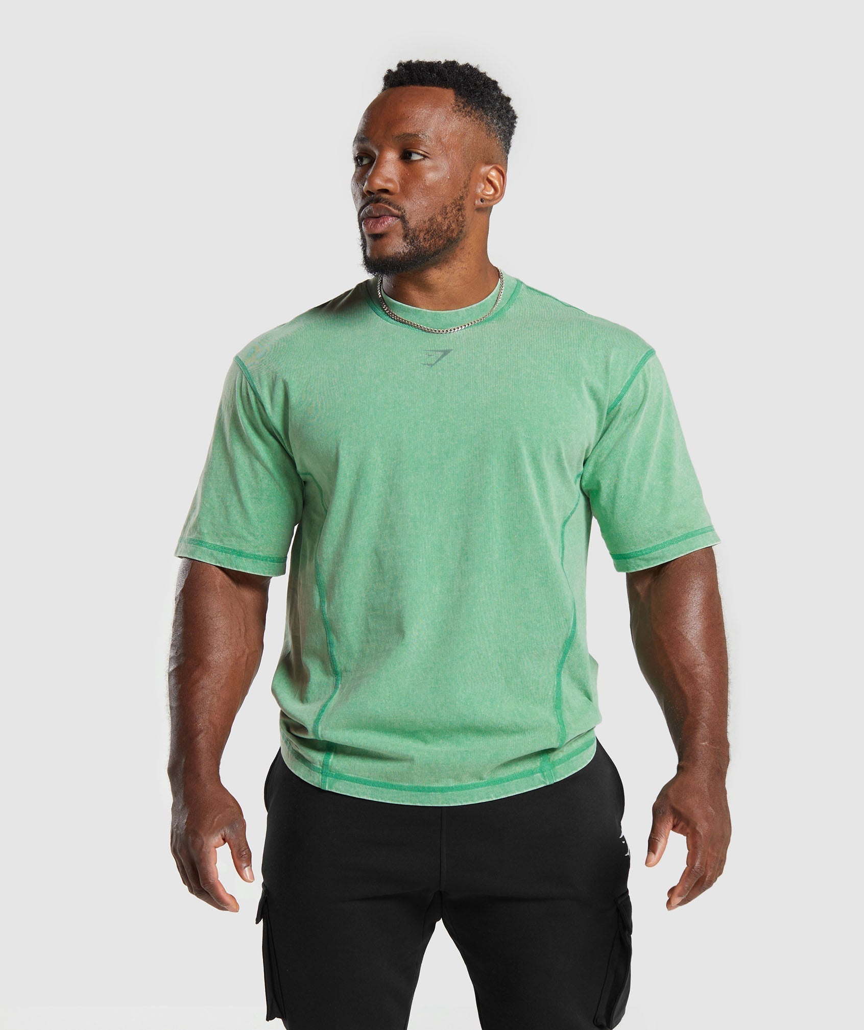 Gymshark Heritage Washed T-Shirt - Lagoon Green