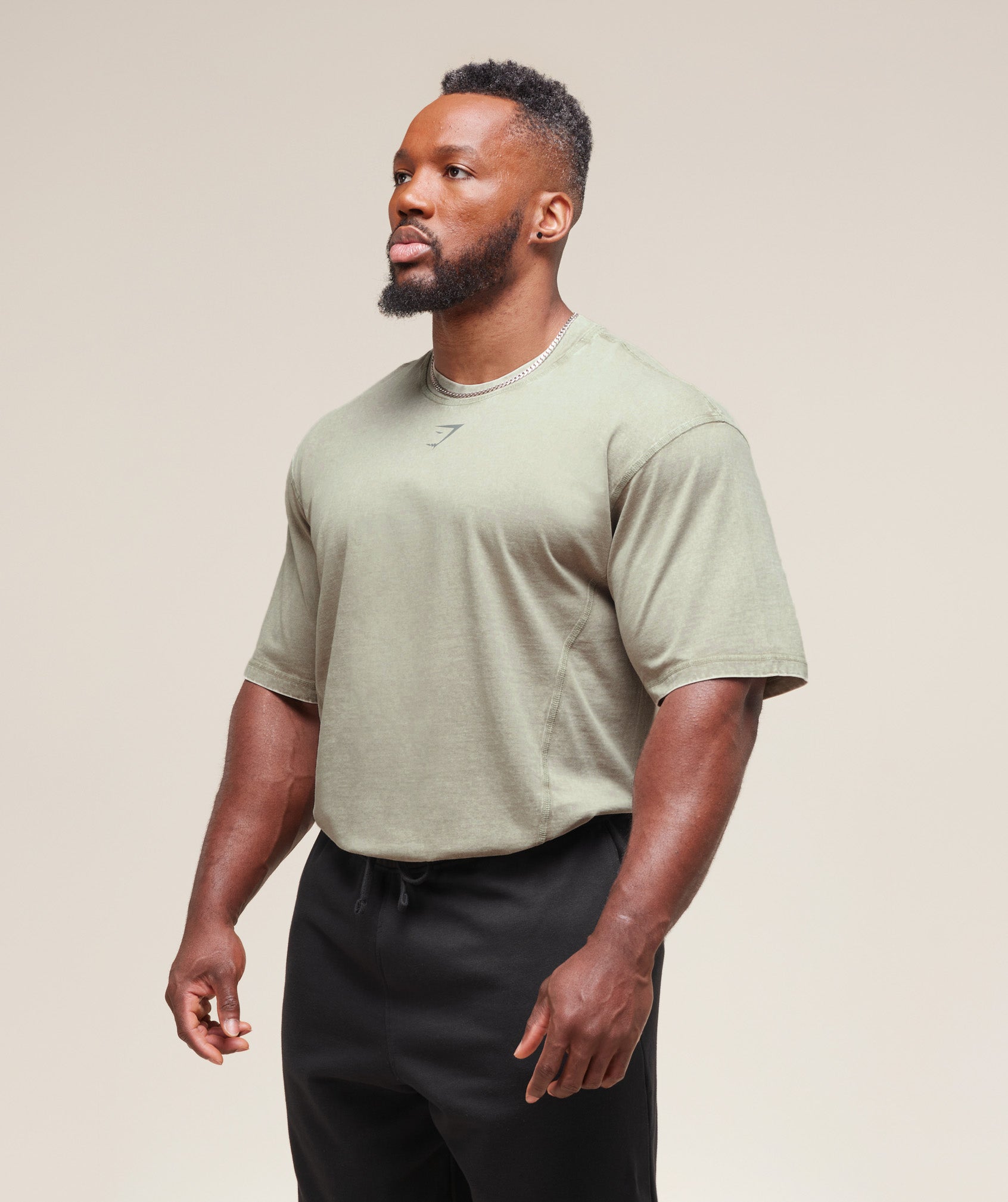 Gymshark Heritage Washed T-Shirt - Stone Grey