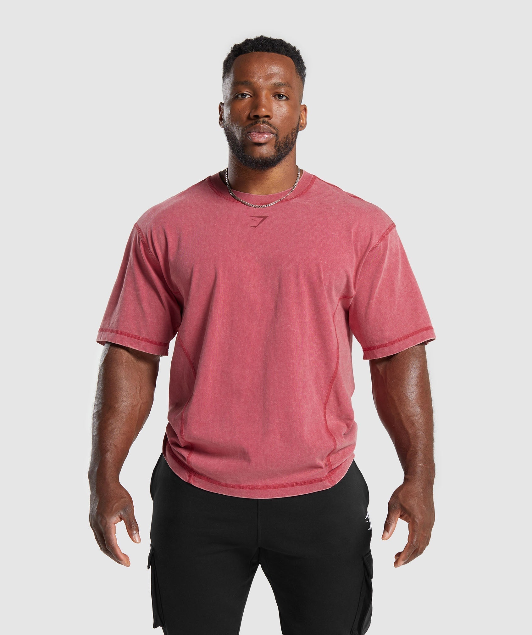 Gymshark Heritage Washed T-Shirt - Vintage Pink