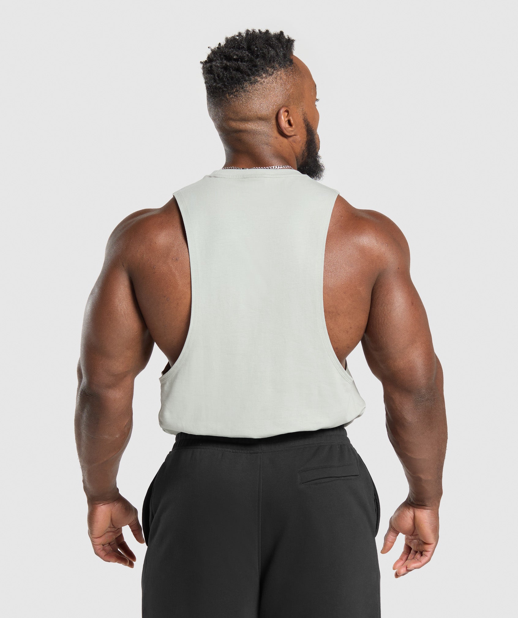 Gymshark Legacy Drop Arm Tank - Stone Grey
