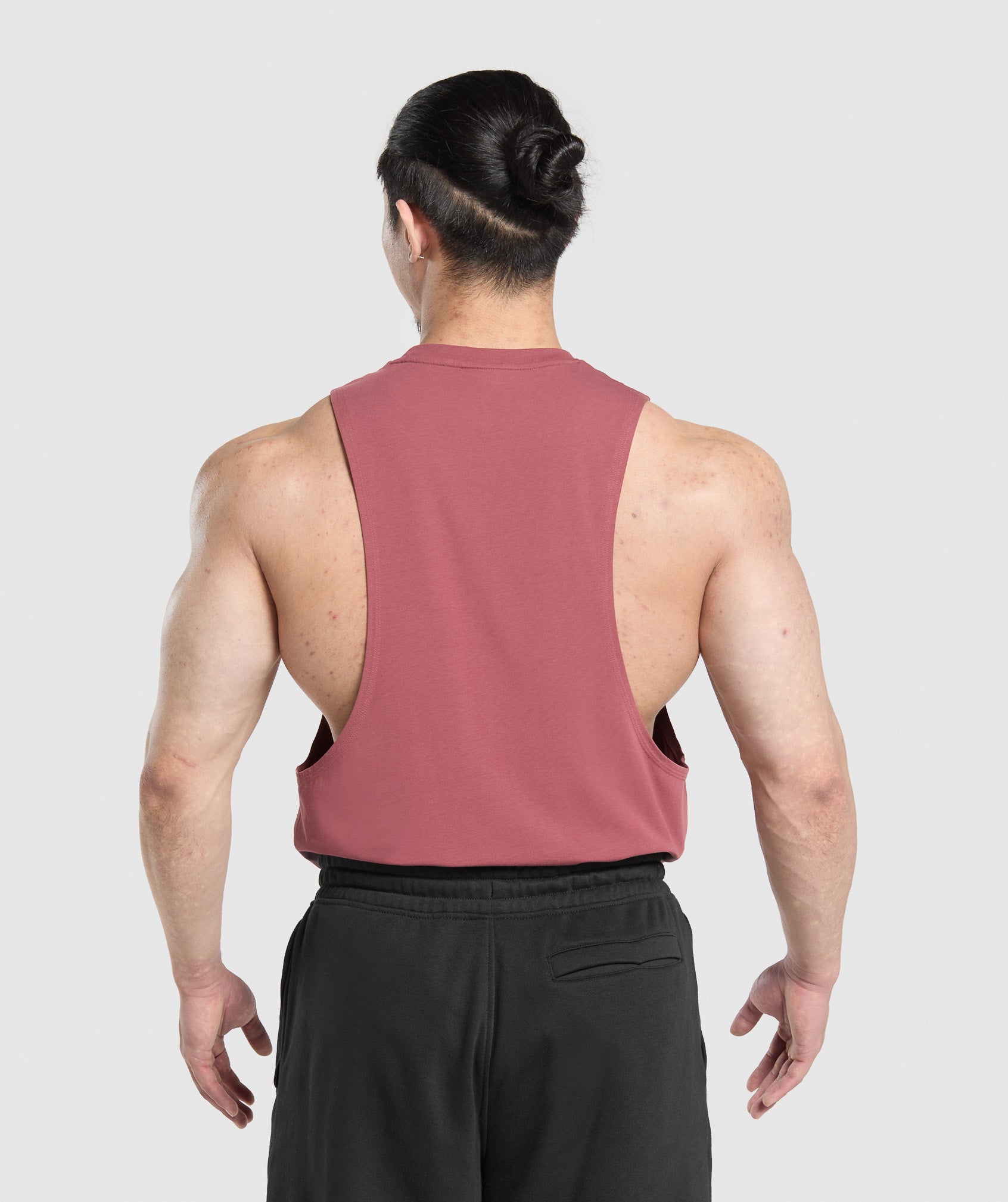 Gymshark Legacy Drop Arm Tank - Washed Berry Pink