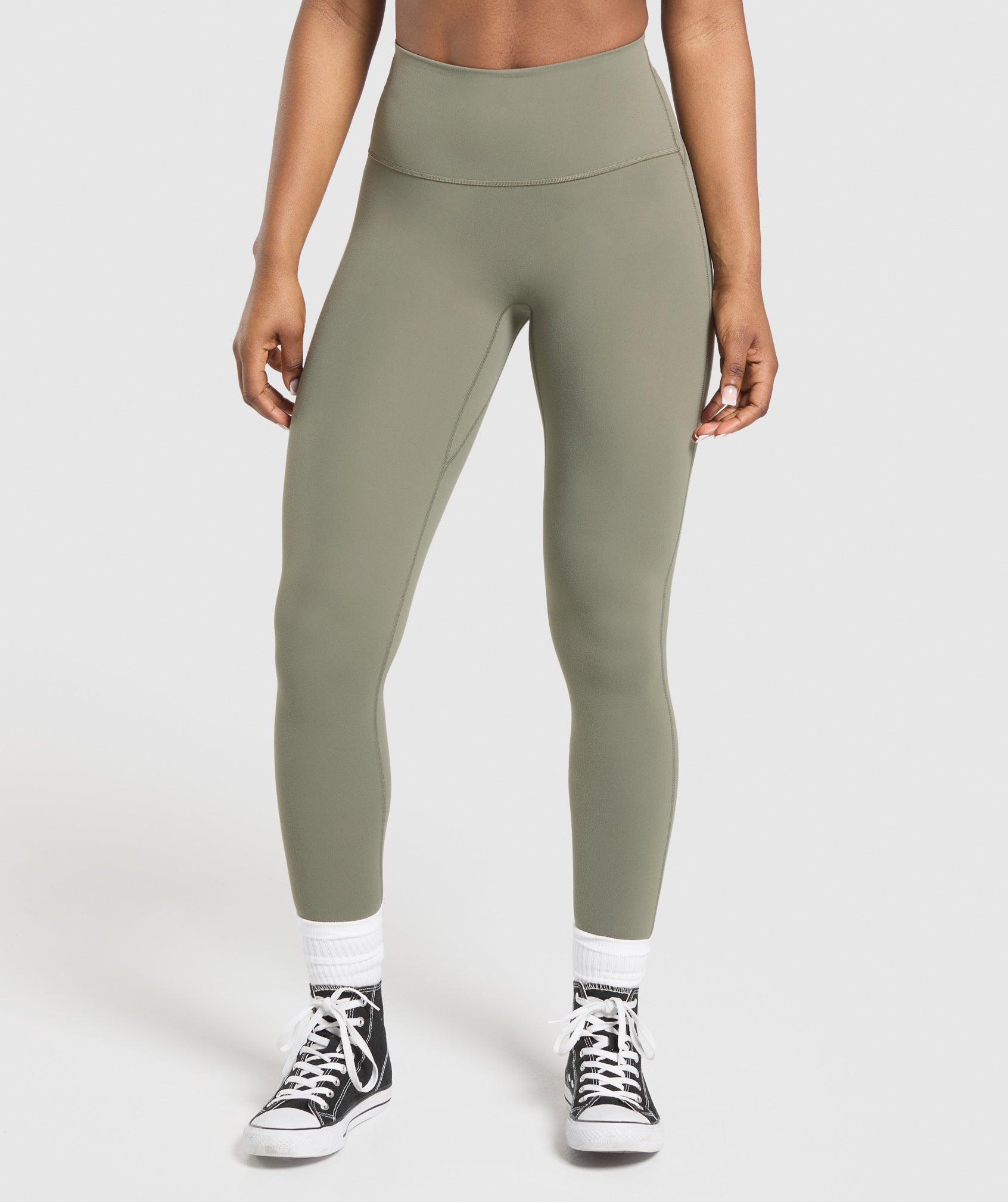 Gymshark Legacy Logo Leggings - Base Green