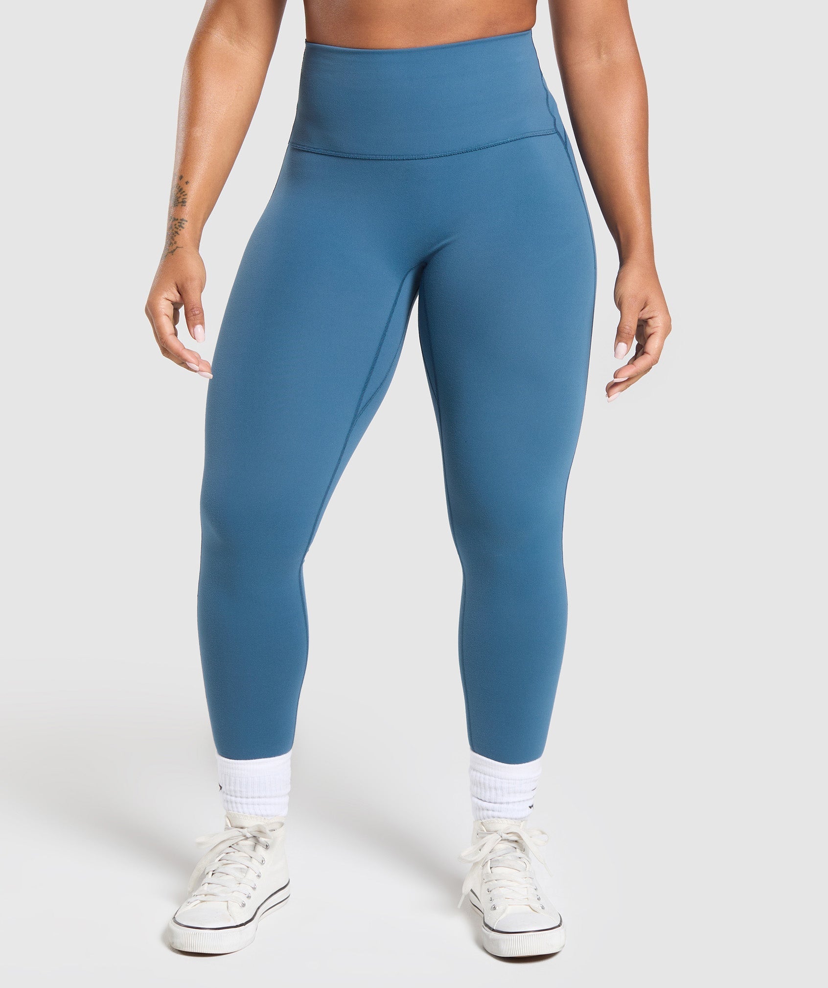 Legacy Logo Leggings - Success Blue