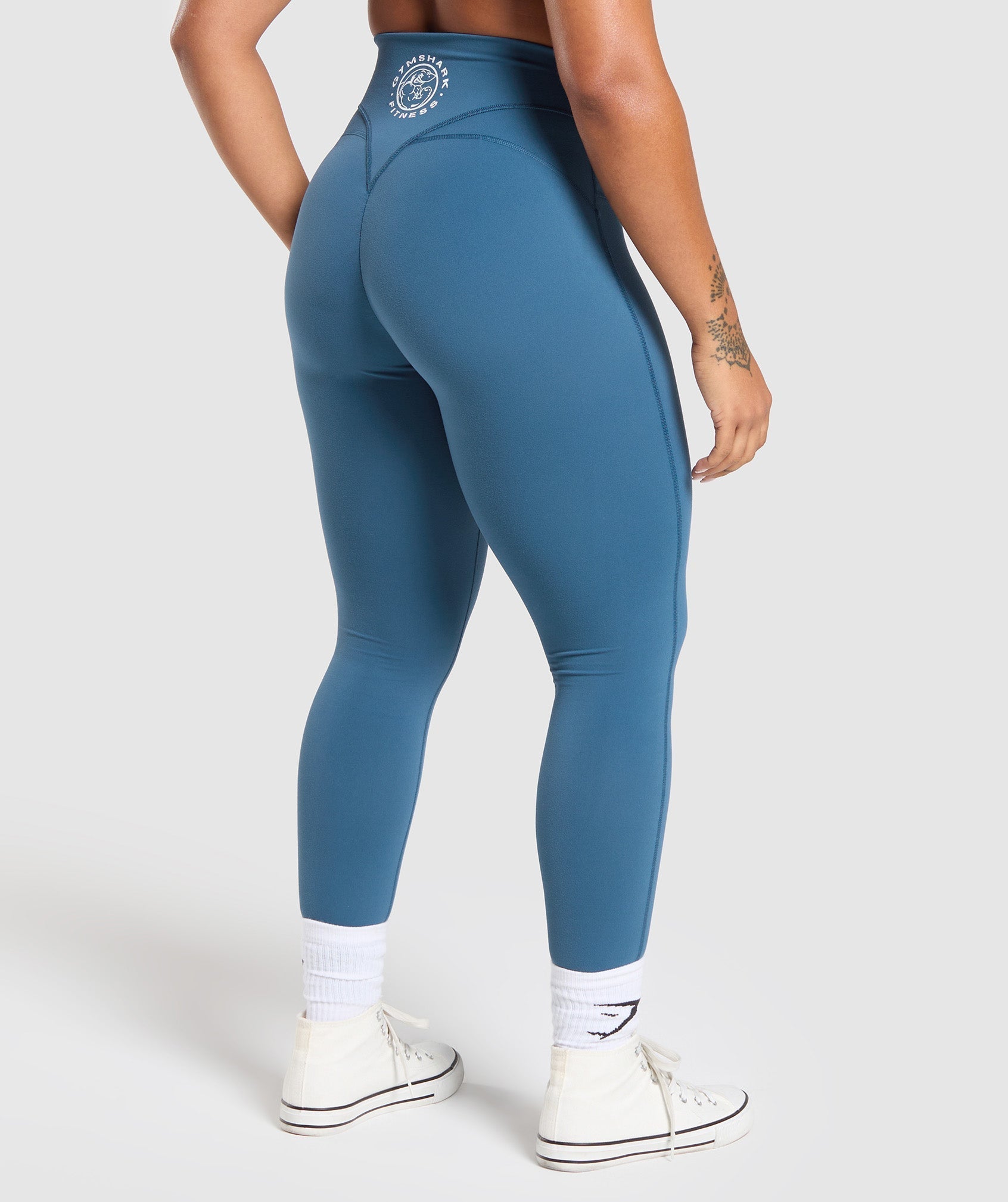 Legacy Logo Leggings - Success Blue