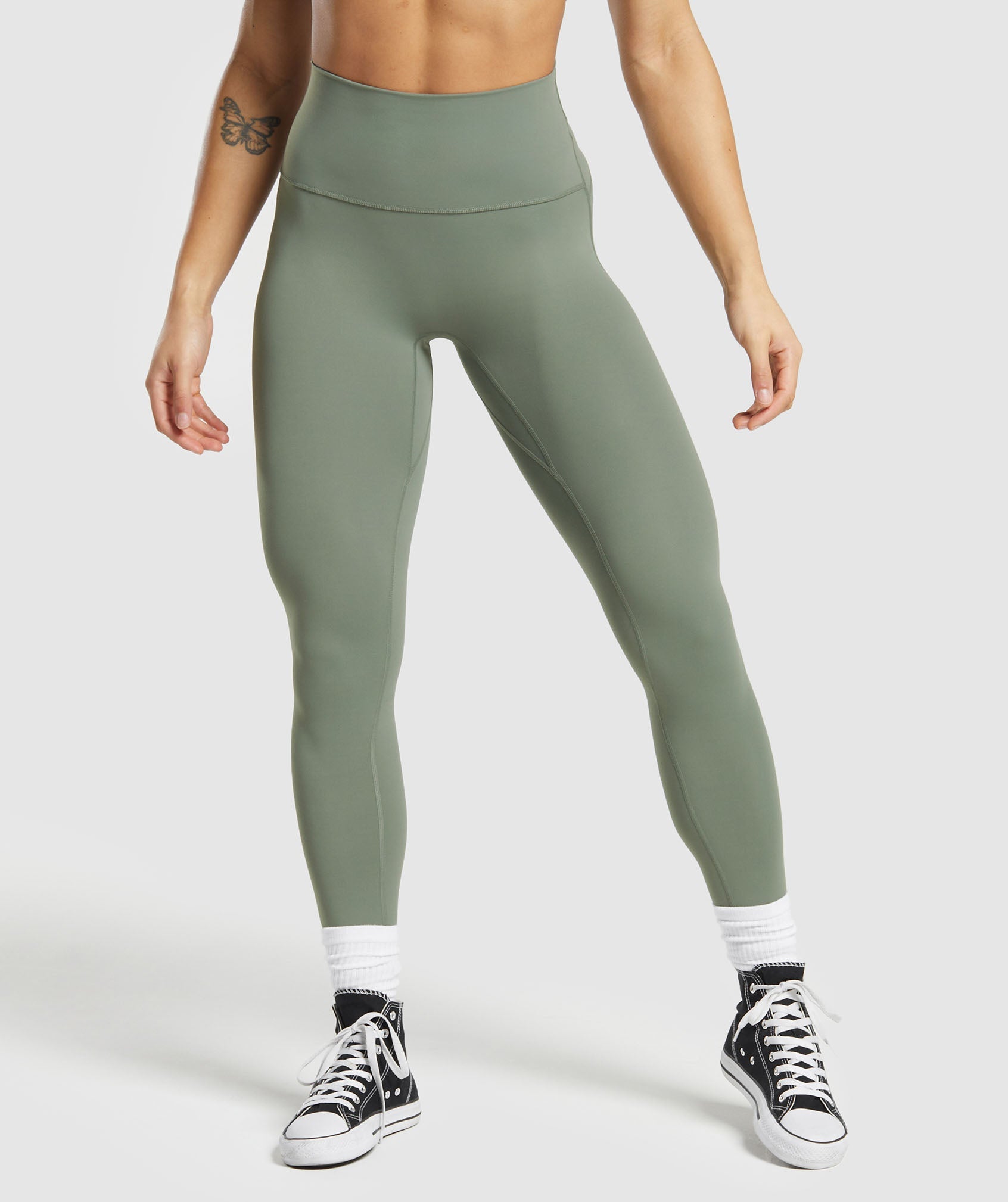 Gymshark Legacy Regular Leggings - Unit Green