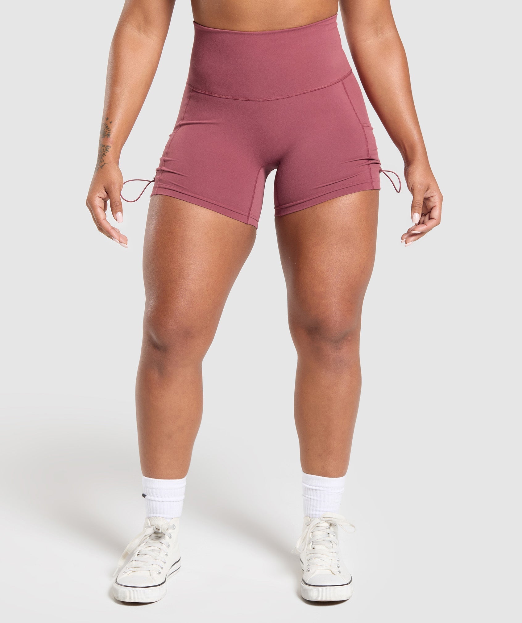 Legacy Logo Tight Shorts - Washed Berry Pink