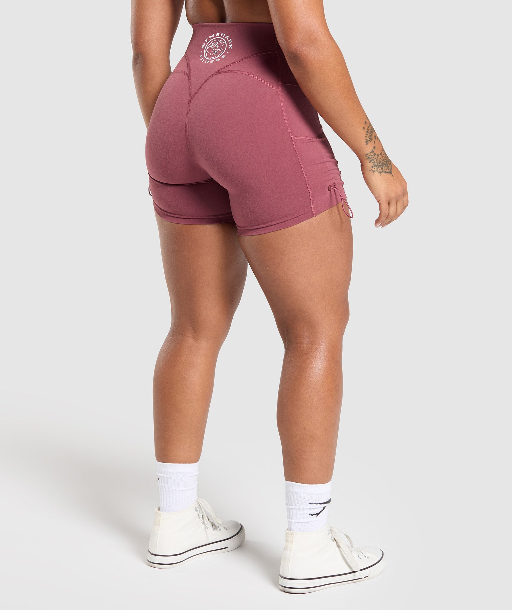 Legacy Logo Tight Shorts - Washed Berry Pink