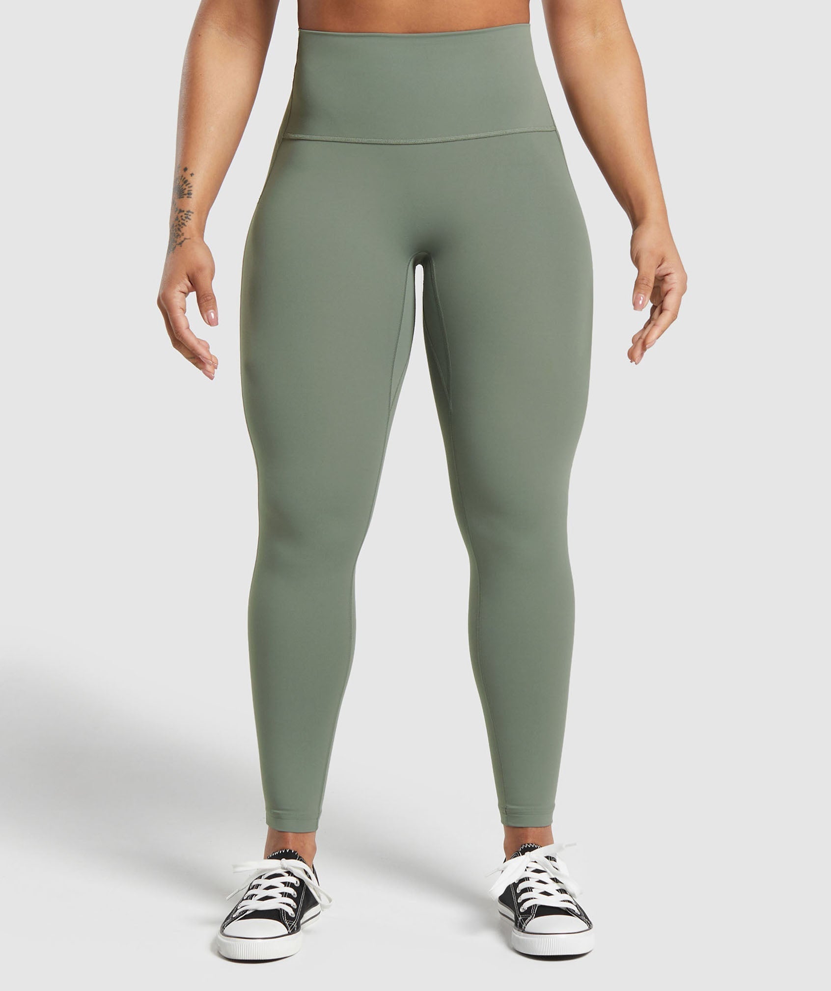 Gymshark Legacy Short Leggings - Unit Green