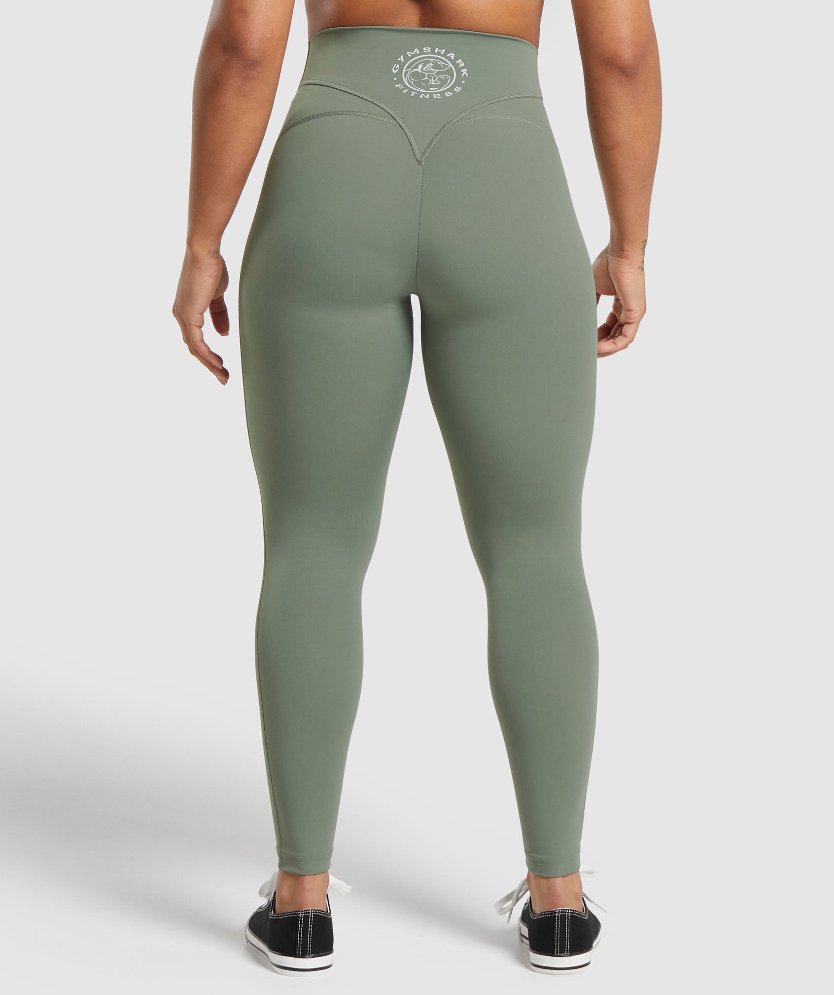 Gymshark Legacy Short Leggings - Unit Green