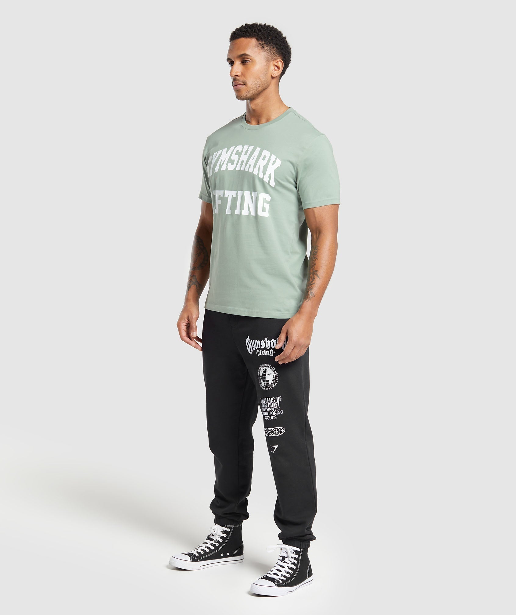 Gymshark Lifting Club T-Shirt - Dollar Green