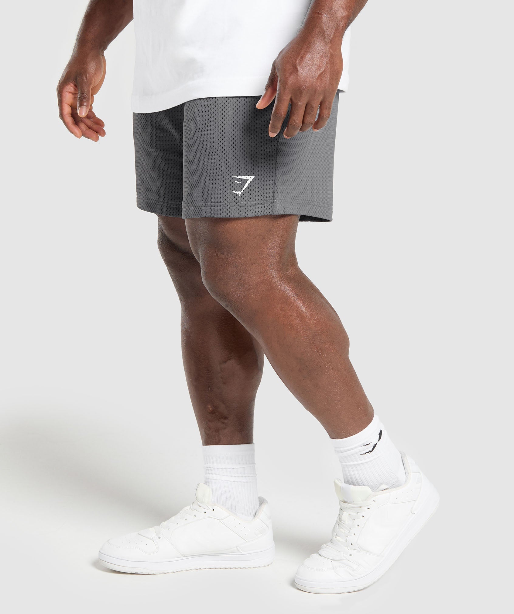 Lifting Mesh 7" Shorts - Pitch Grey