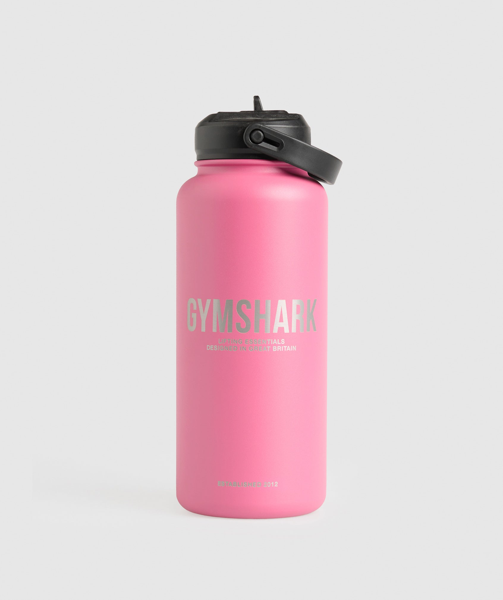 Gymshark Metal Insulated Straw Bottle 1L - Sunset Pink