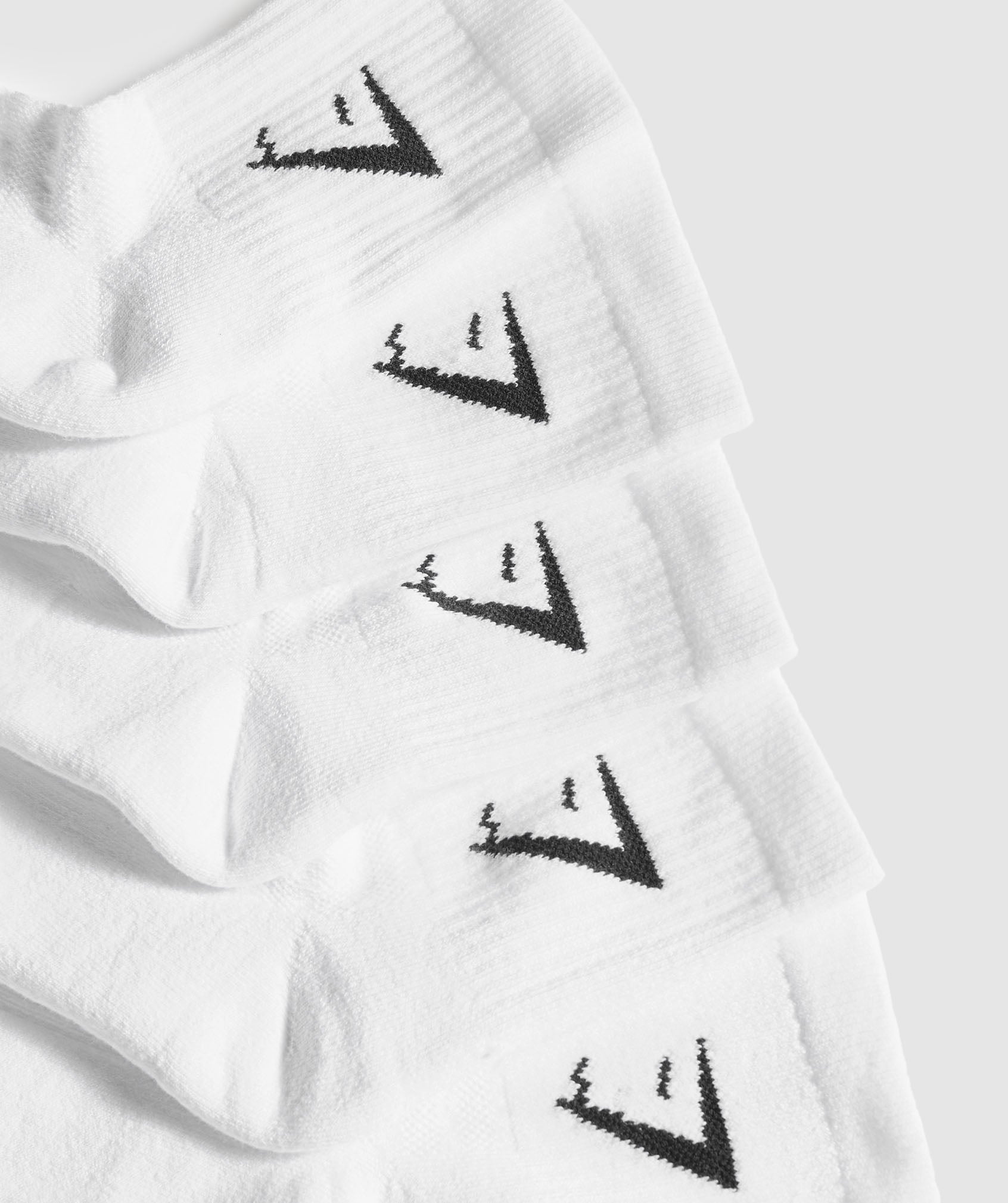 Gymshark Midi Socks 5pk - White