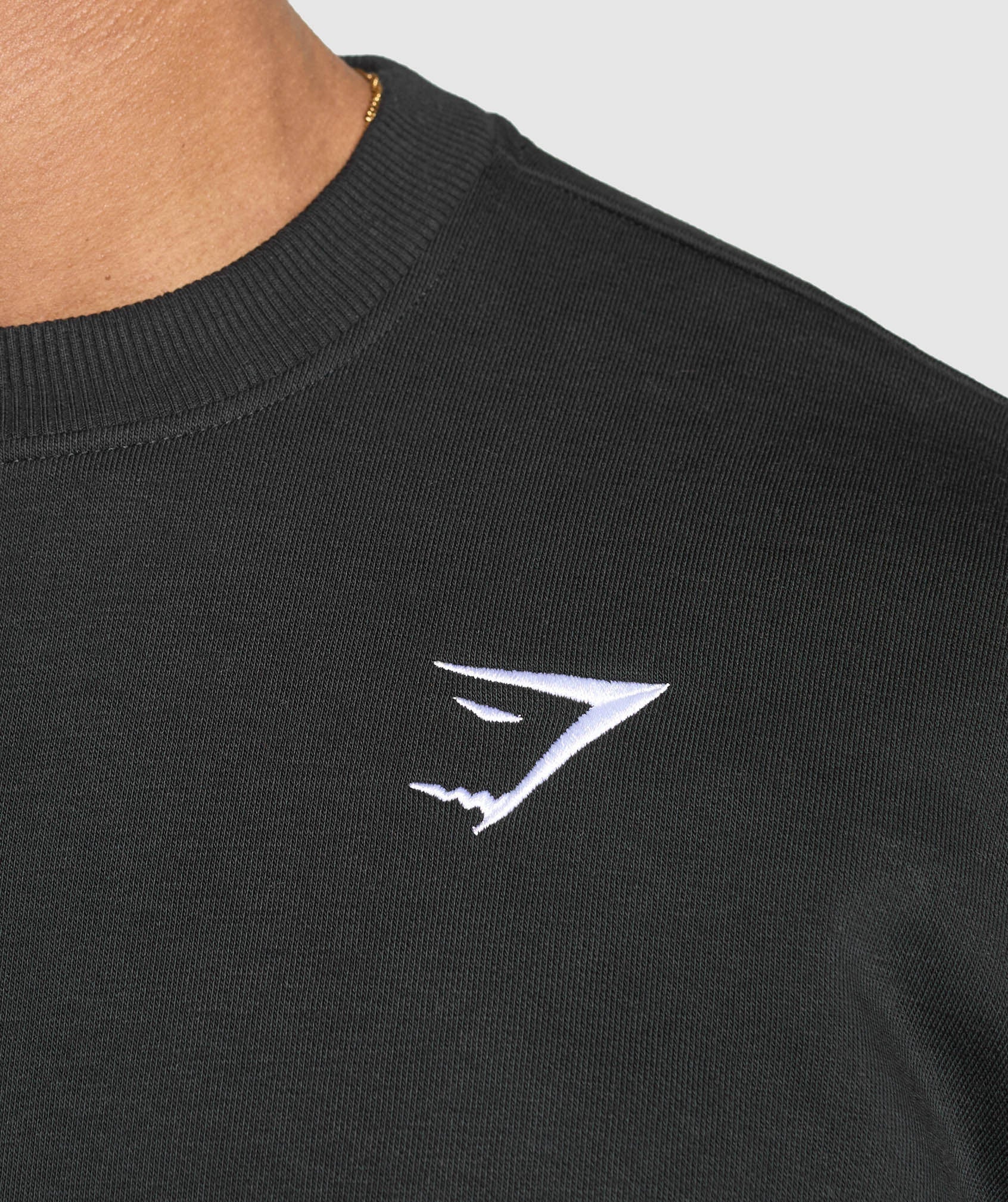 Gymshark Oversized Crest Crew - Black