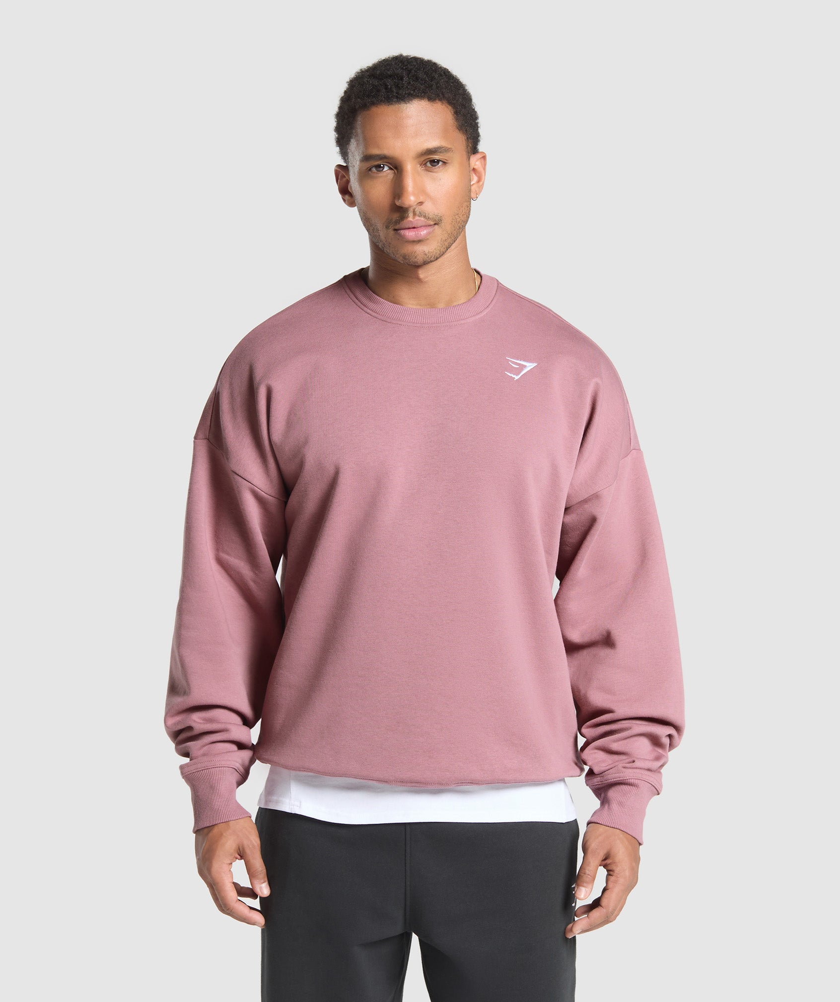 Gymshark Oversized Crest Crew - Calm Pink