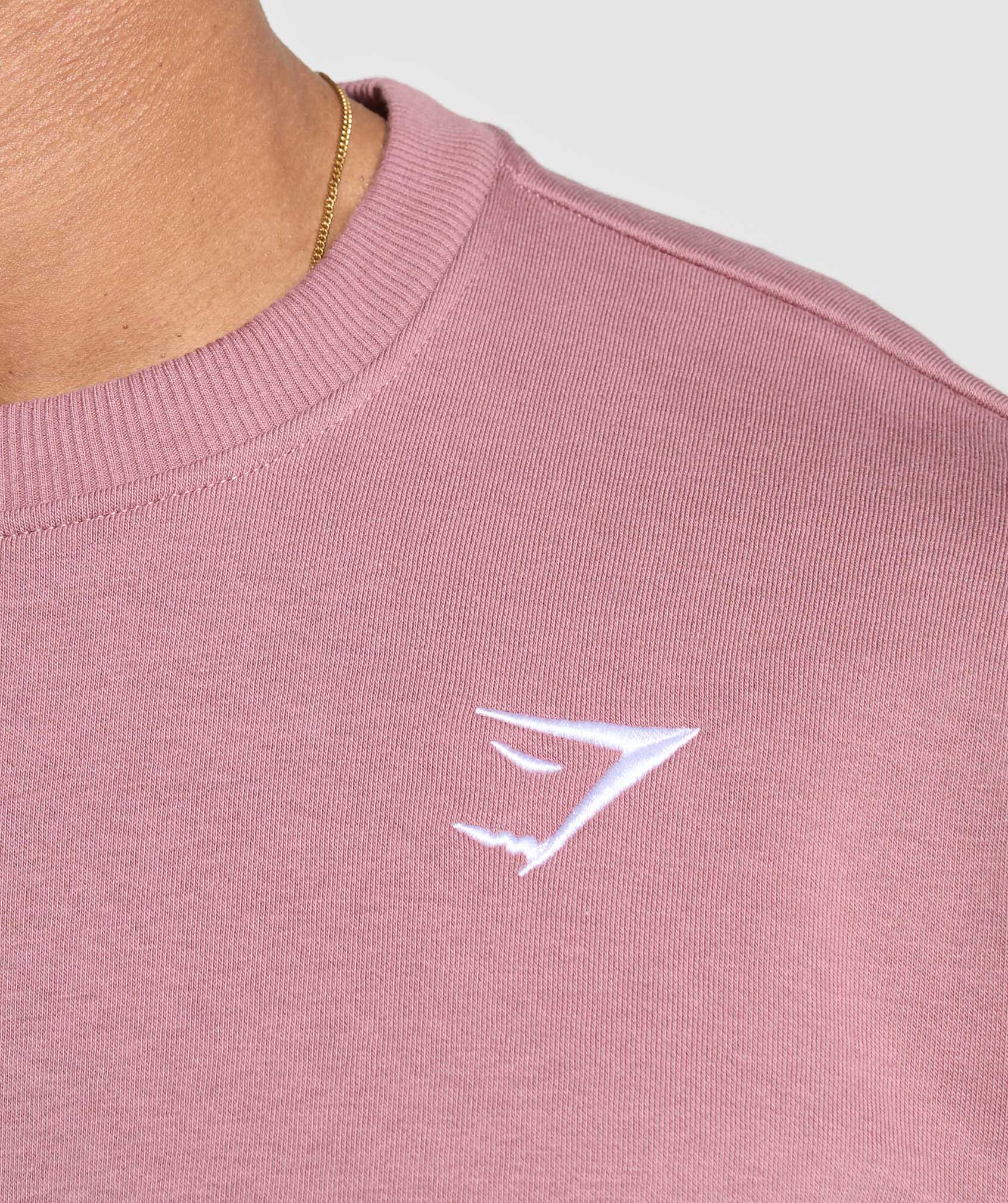 Gymshark Oversized Crest Crew - Calm Pink
