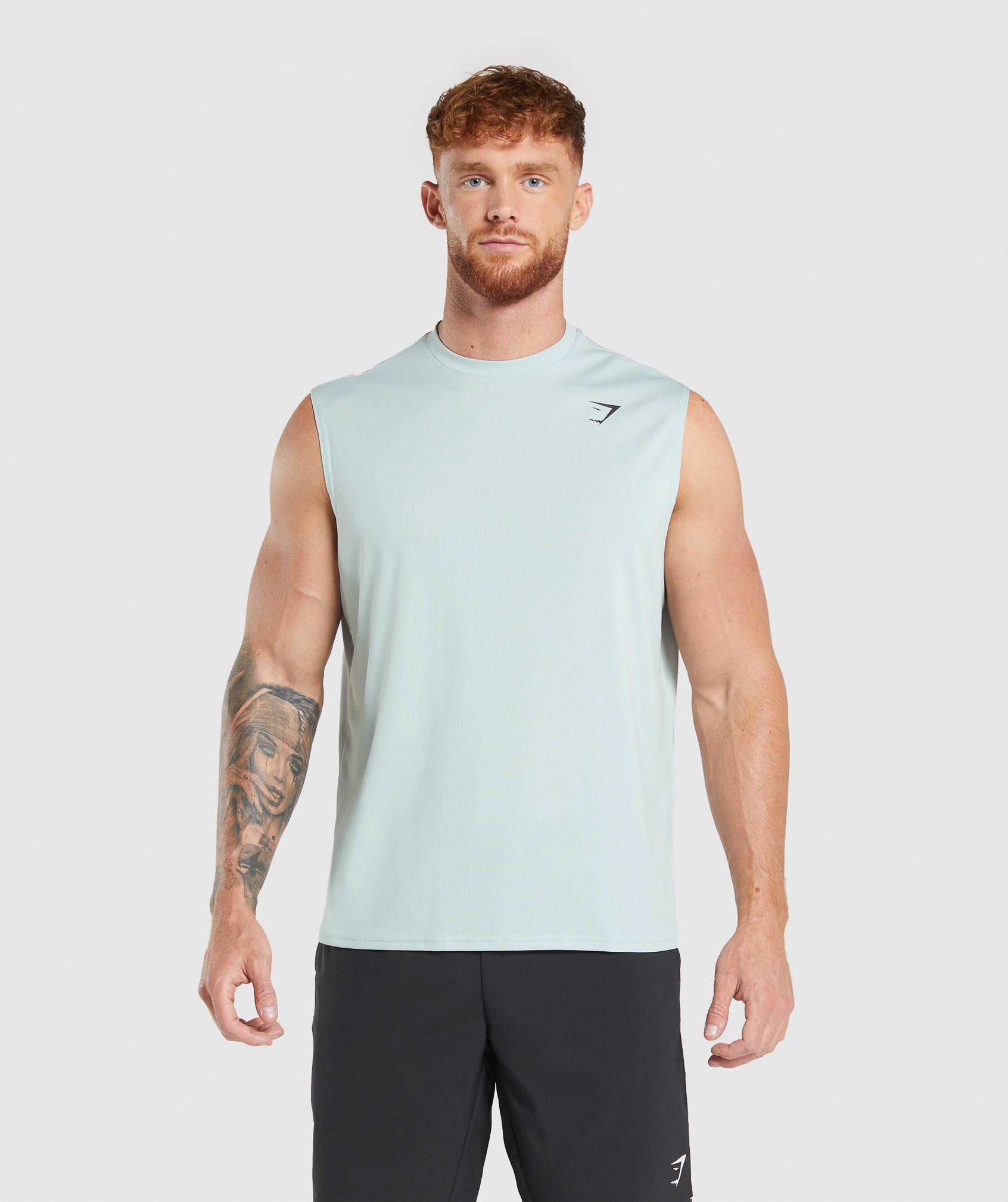 Gymshark Arrival Oversized Tank - Cool Blue