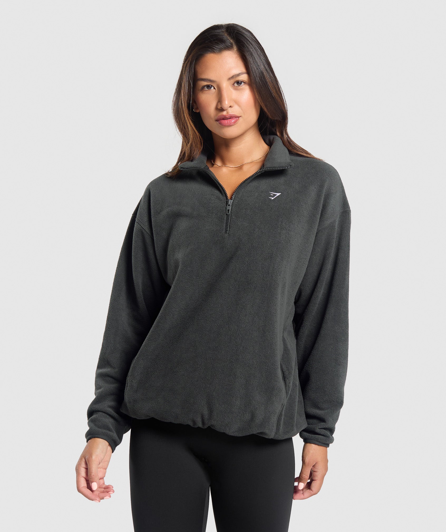 Gymshark Polar Fleece 1/4 Zip - Asphalt Grey