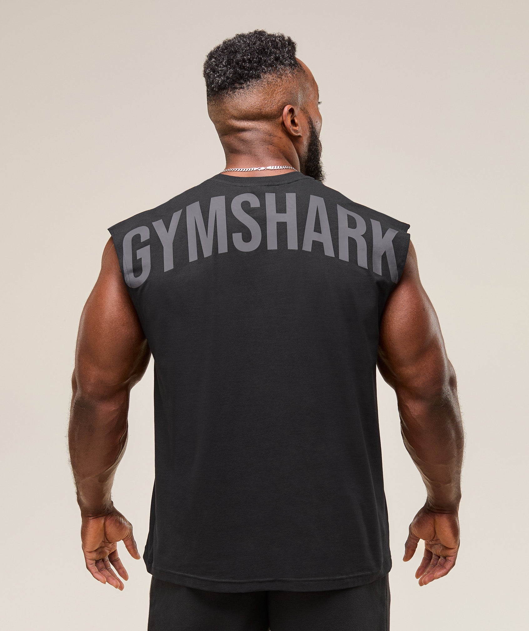 Gymshark Power Cut Off Tank - Black