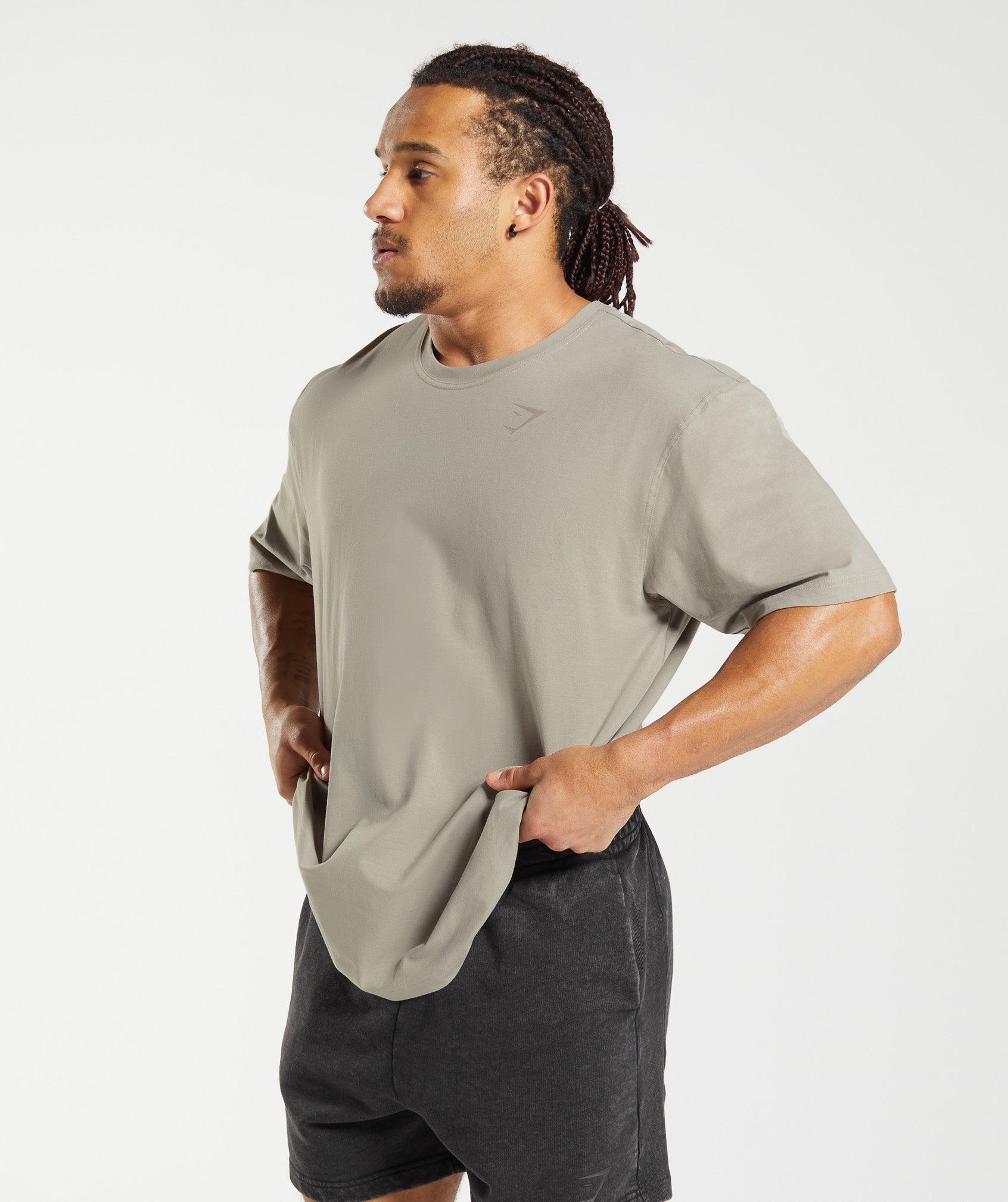 Gymshark Power T-Shirt - Ecru Brown