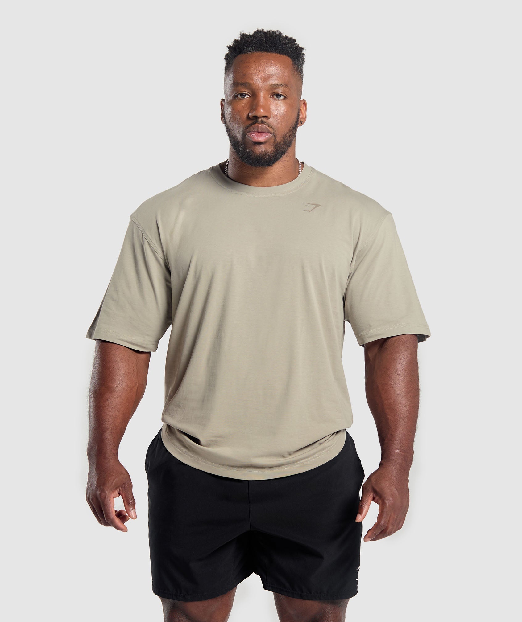 Gymshark Power T-Shirt - Ecru Brown