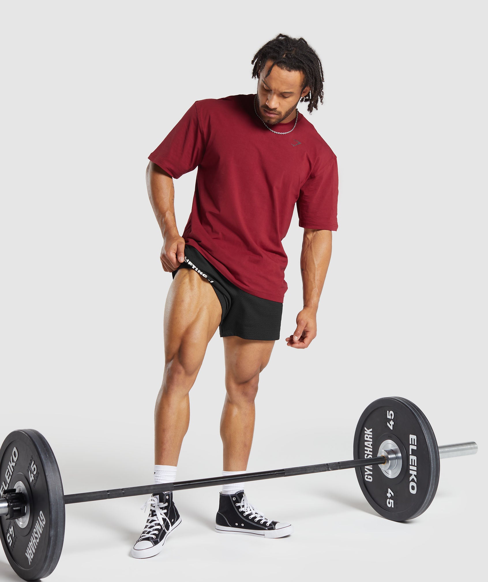 Gymshark Power T-Shirt - Reps Red/Black